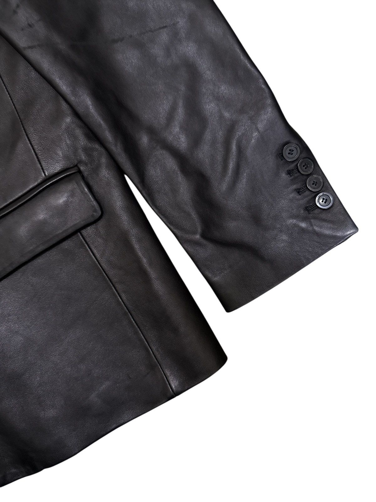 Balenciaga Vintage Balenciaga Leather Jacket Size 36R - 4 Thumbnail