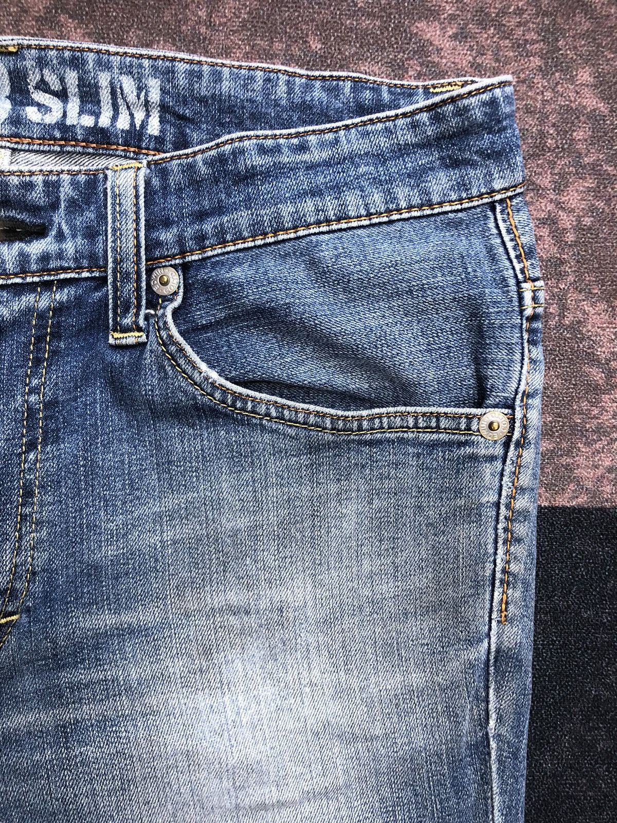 Edwin Vintage Japanese BlueTrip Edwin 503 Distressed Jeans Size US 34 / EU 50 - 4 Thumbnail