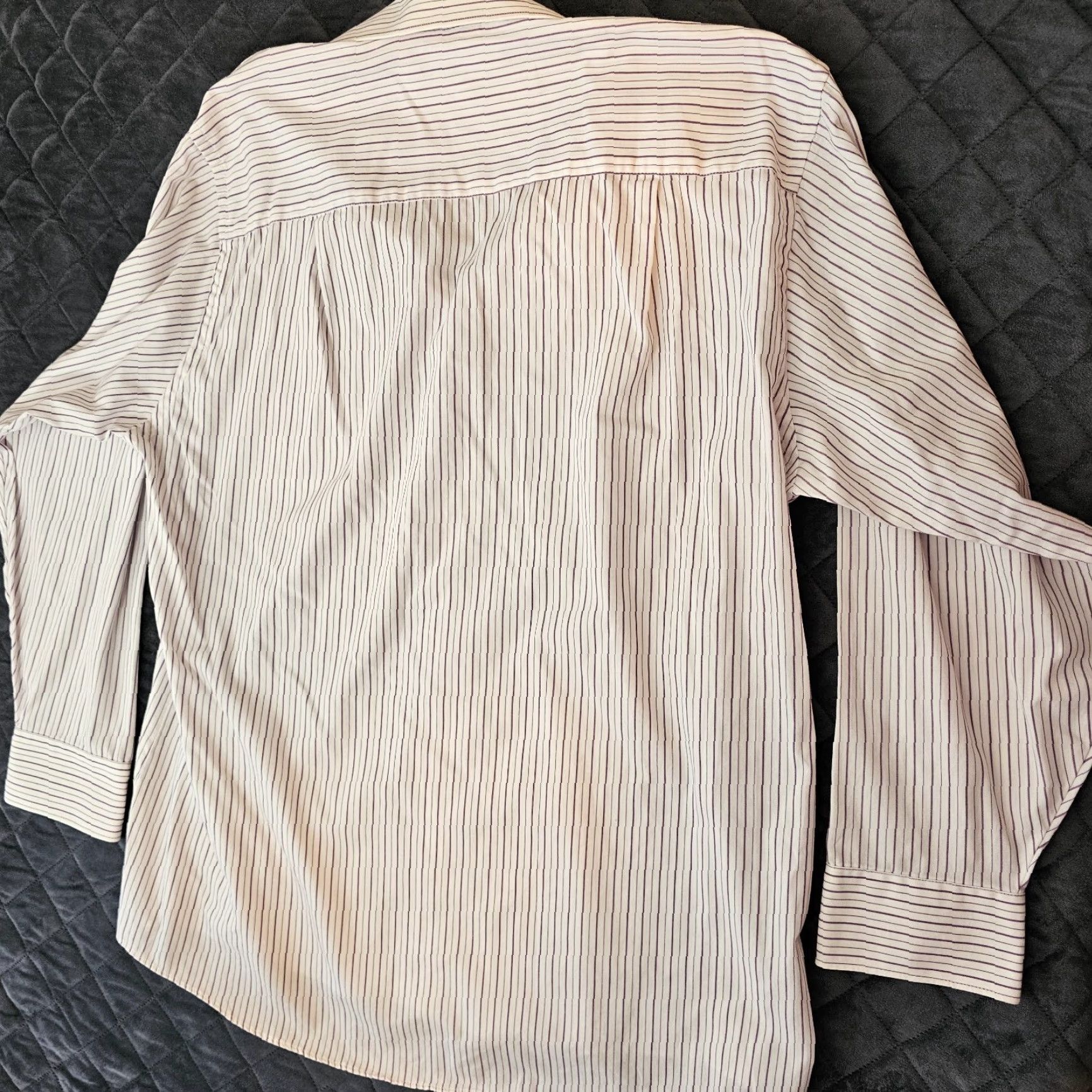 Geoffrey Beene Geoffrey Beene Shirt Button-Up 16.5 32/33 Men's Long Sleeve Cotton White Stripe Size US XL / EU 56 / 4 - 7 Thumbnail