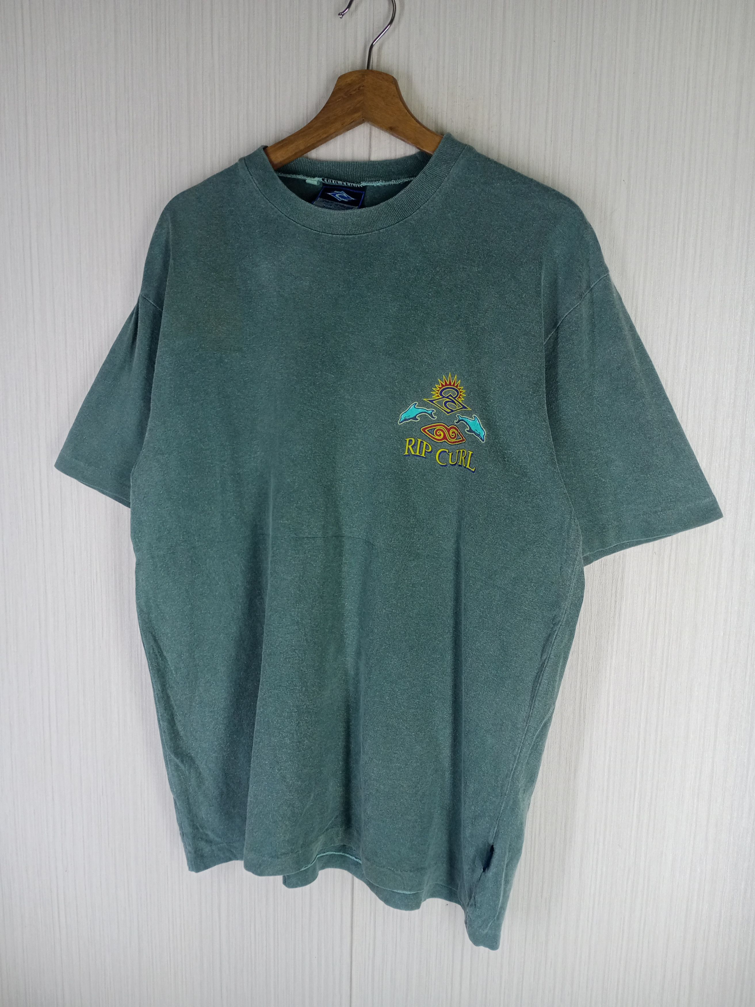 Rip Curl Vintage 90s Ripcurl Destroy Waves Not Beaches Tee Size US L / EU 52-54 / 3 - 4 Thumbnail