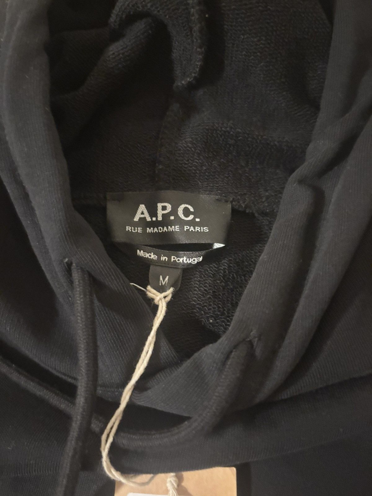 A.P.C. A.P.C. logo-print cotton drawstring hoodie Size US M / EU 48-50 / 2 - 5 Thumbnail