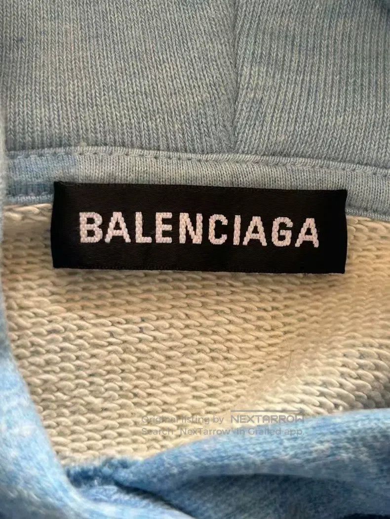 Balenciaga Balenciaga Haze Blue Buckle Hoodie Size US L / EU 52-54 / 3 - 3 Thumbnail