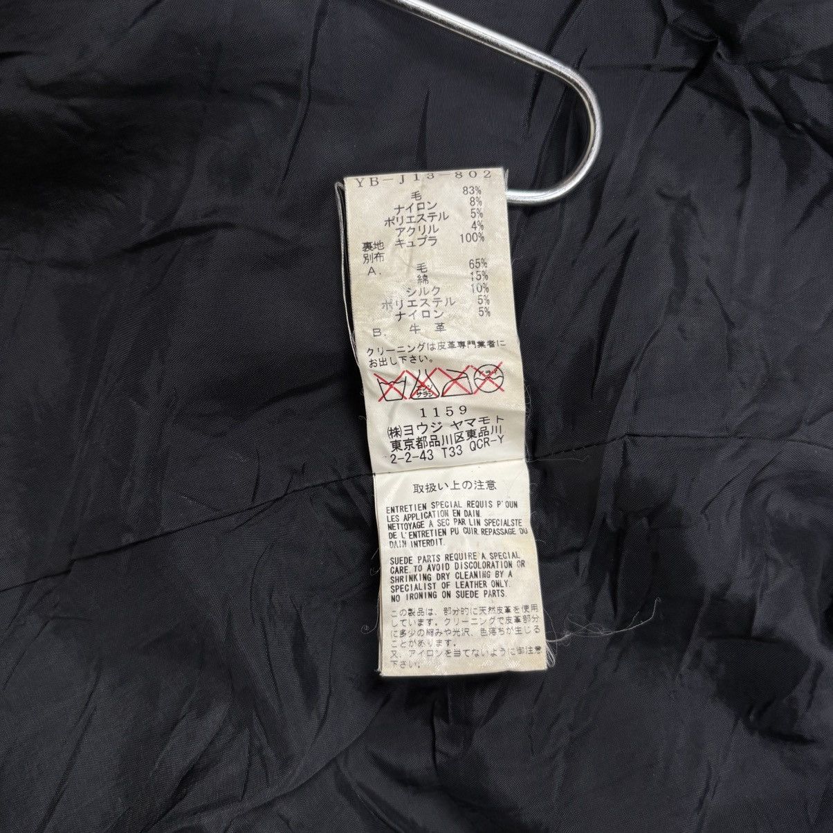 Yohji Yamamoto Archive Y'S - Patchwork Wool Leather Jacket Size US M / EU 48-50 / 2 - 14 Thumbnail