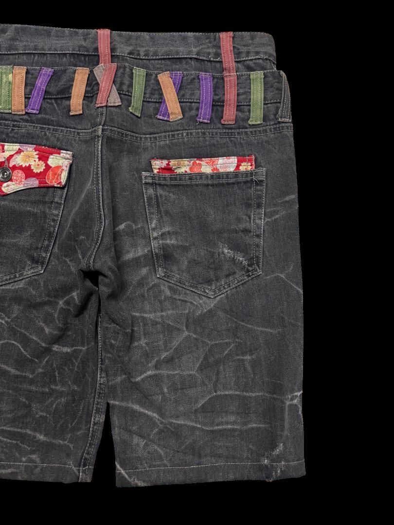 Vintage Vintage Antfui 🇯🇵 Double Waist Whisker Short Distressed Jean Size US 30 / EU 46 - 13 Thumbnail