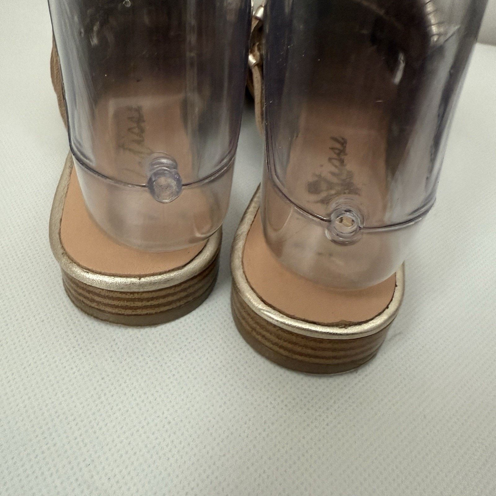 Matisse MATISSE East End Woven Gold Boho Leather Huarache Mules Size US 7 / IT 37 - 3 Thumbnail
