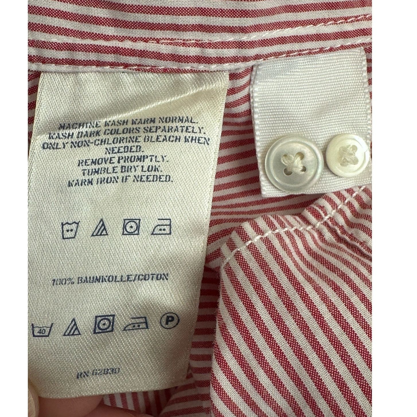 Banana Republic Lands' End striped long sleeves button shirt size XS Size XS / US 0-2 / IT 36-38 - 4 Thumbnail