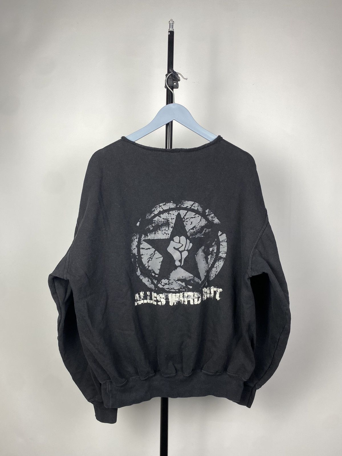 Band Tees × Vintage Vintage 00s Punk ABSTURTZ - Alles Wird Gut Band Faded Black Size US M / EU 48-50 / 2 - 8 Thumbnail