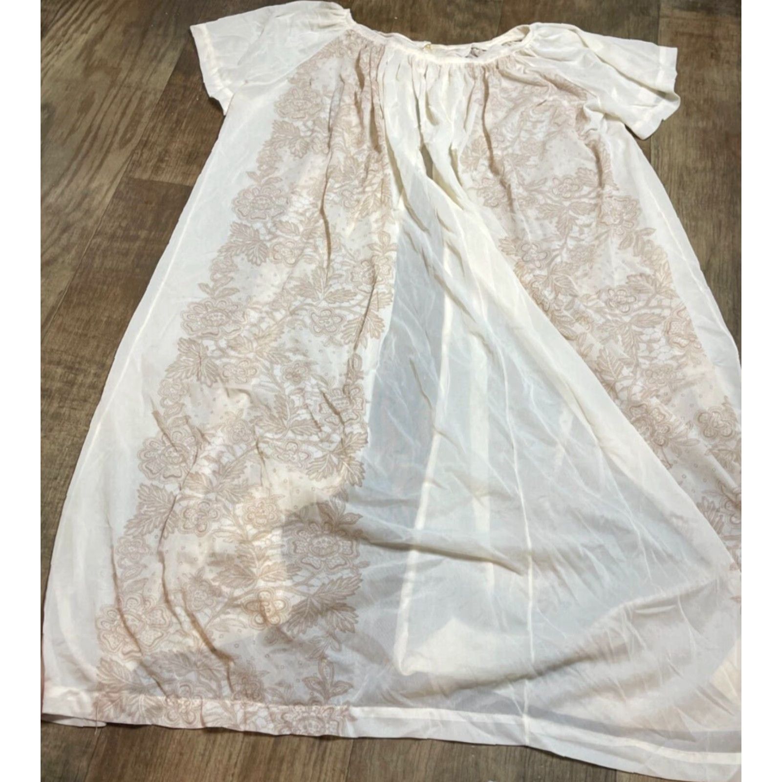 Vintage cool girl Sleepease Night Gown Short Sleeve Shirt Girls? Size 32" / US 10 / IT 46 - 2 Thumbnail