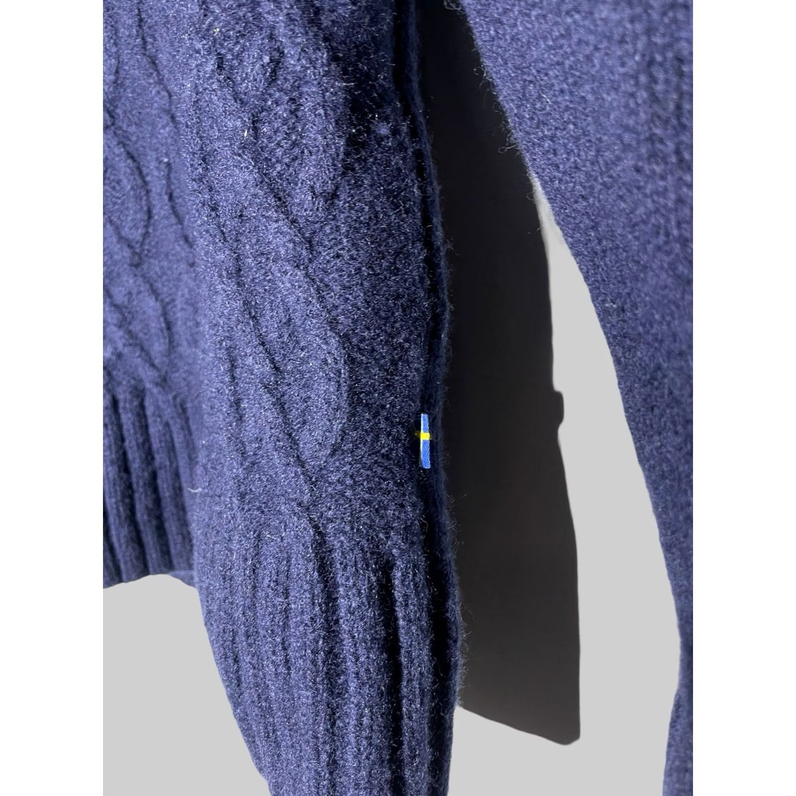 Vintage Fjallraven Sweater Womens Ovik Cable Knit Roll Pullover Jumper Size S / US 4 / IT 40 - 4 Thumbnail