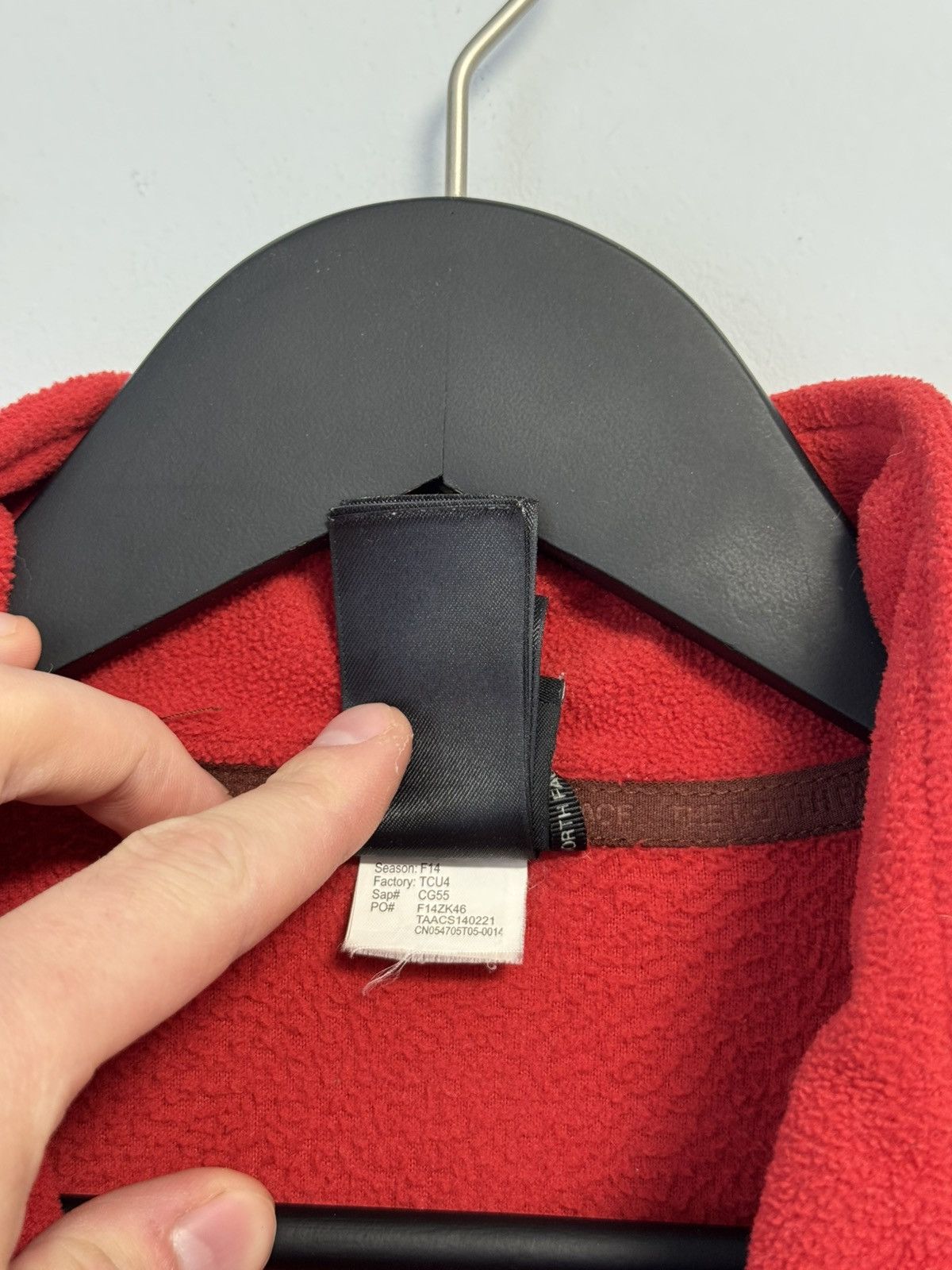 The North Face The North Face Full Zip Fleece Jacket Red Embroidered Logo Size US L / EU 52-54 / 3 - 13 Thumbnail