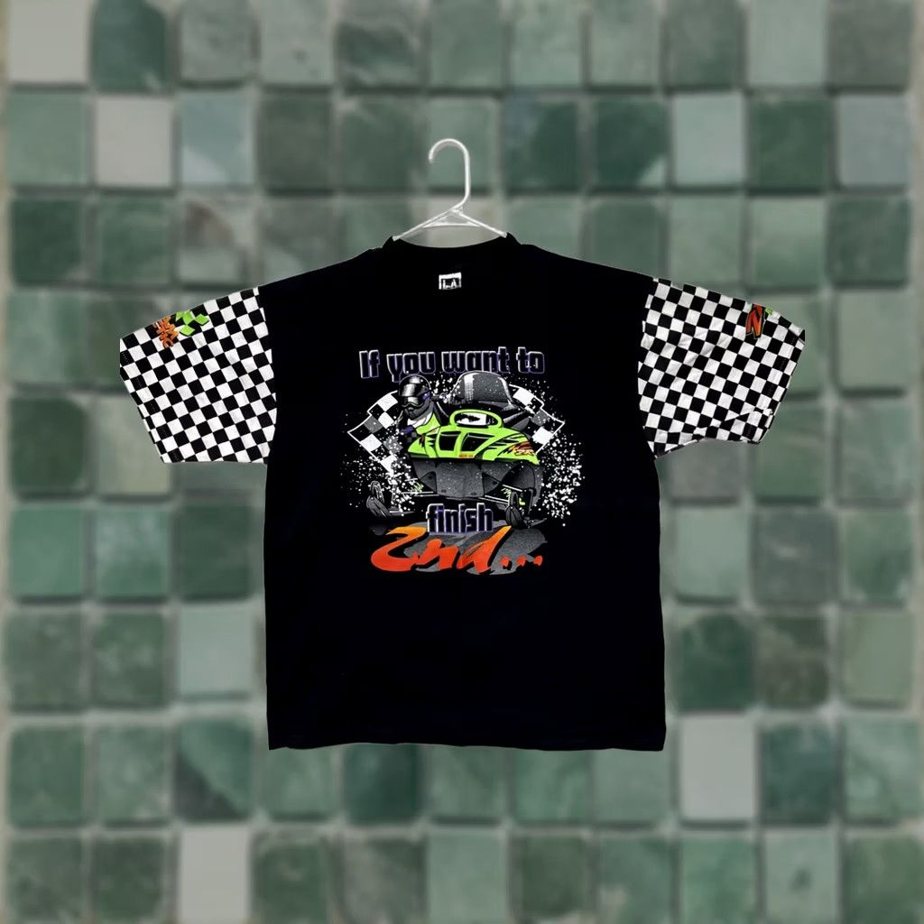 Vintage VINTAGE Arctic Cat Snowmobile Racing T-Shirt XL Black 90s LA Sportswear Mens Short Sleeve Graphic Print Stitch Single Stitch Size US XL / EU 56 / 4 - 1 Thumbnail