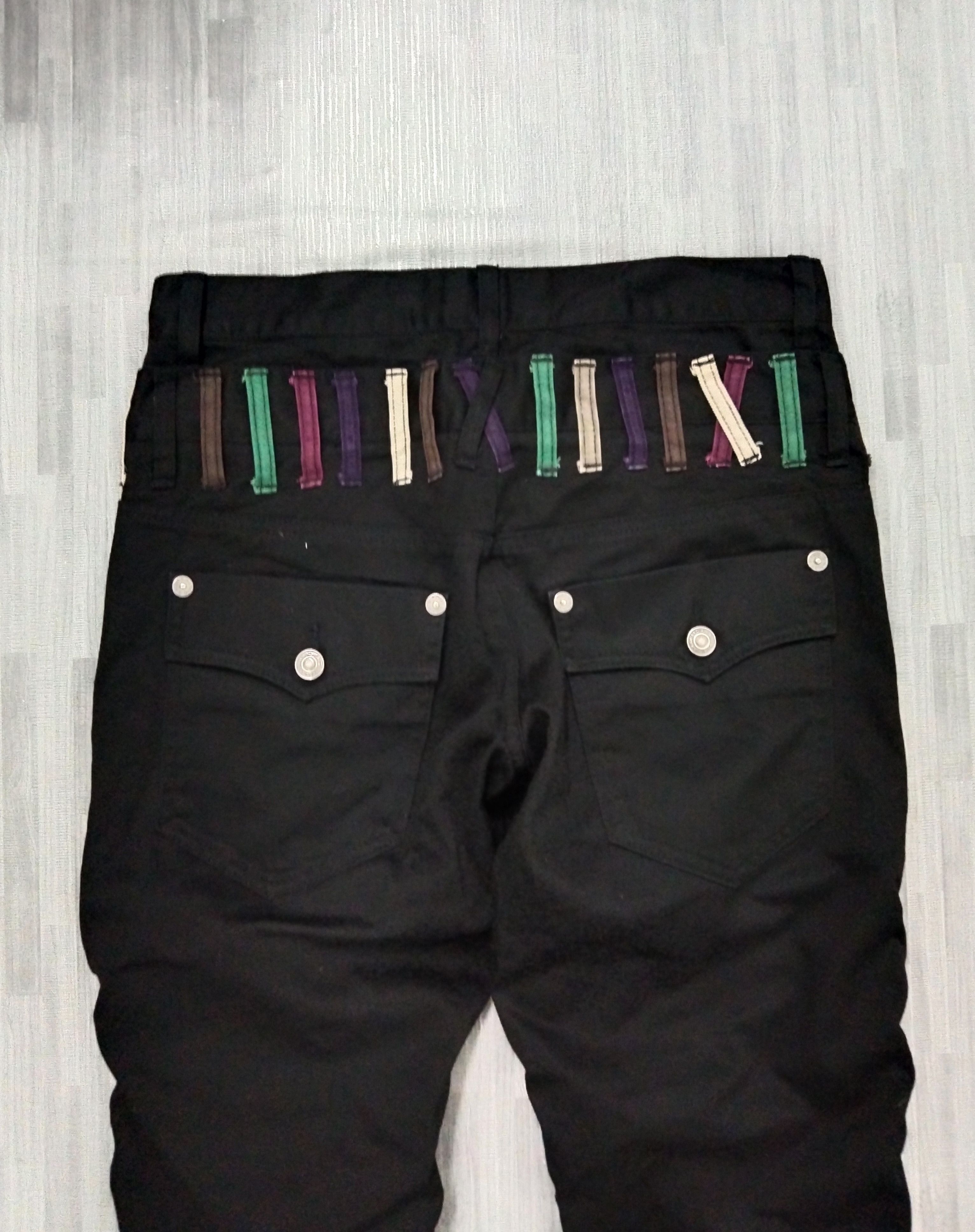 Japanese Brand BLACK DOUBLE WAIST MULTIZIPPER NYLAUS PANTS Size US 29 - 5 Thumbnail