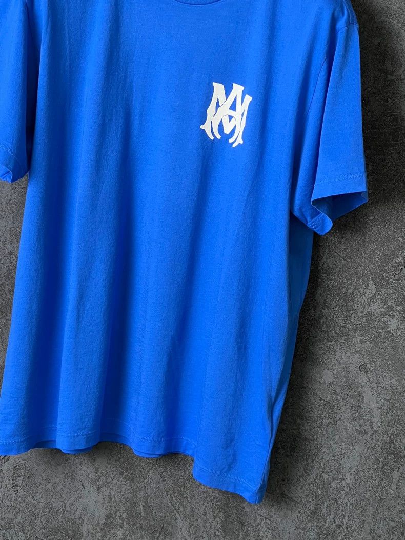 Amiri Amiri Blue Letter Printed Cotton Short Sleeve Size US M / EU 48-50 / 2 - 6 Thumbnail