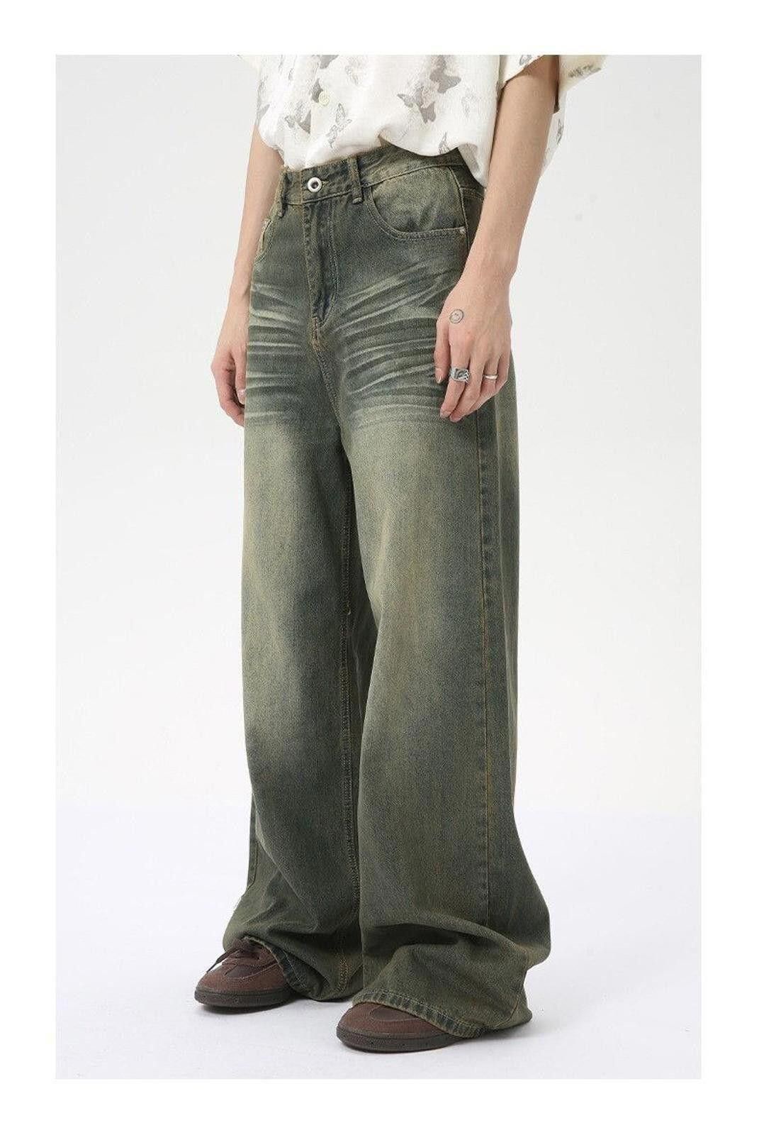 Jean Baggy Wide Leg Denim Jeans Size US 33 - 3 Thumbnail