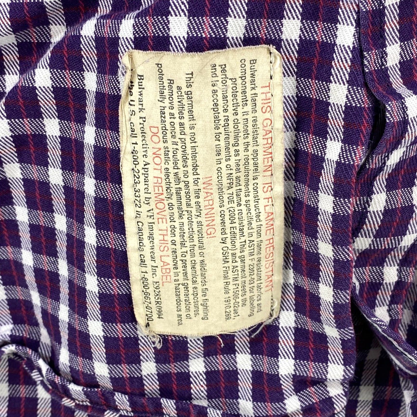 Vintage VINTAGE Bulwark FR Mens L Large Plaid Button Up Long Sleeve Cotton Protective Apparel Size US L / EU 52-54 / 3 - 3 Thumbnail