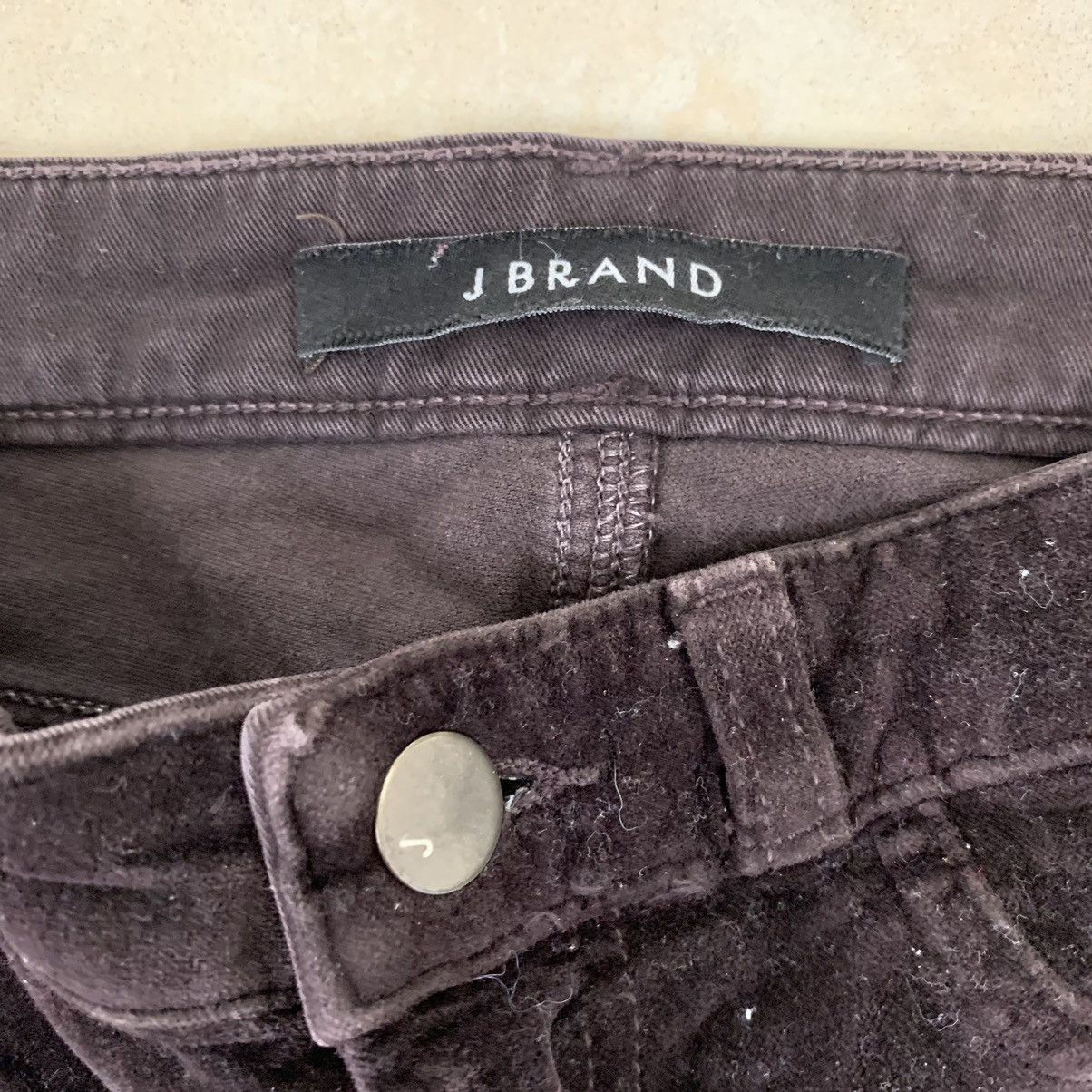 J Brand J Brand Mayan Super Skinny Burgundy Suede Pants Size 27 Size 27" / US 4 / IT 40 - 5 Thumbnail