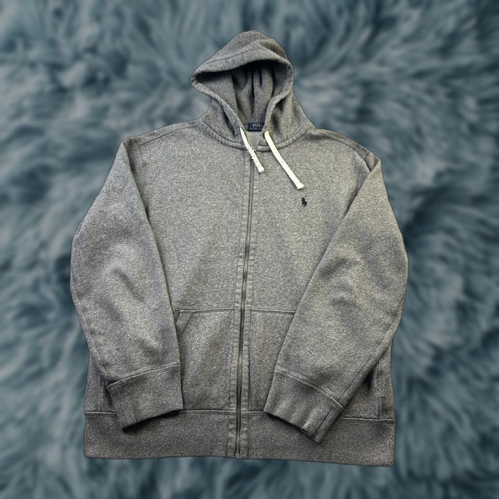 Polo Ralph Lauren Polo Ralph Lauren Hoodie Mens Extra Large Gray Pony Full Zip Heavy Knit Size US XL / EU 56 / 4 - 1 Thumbnail