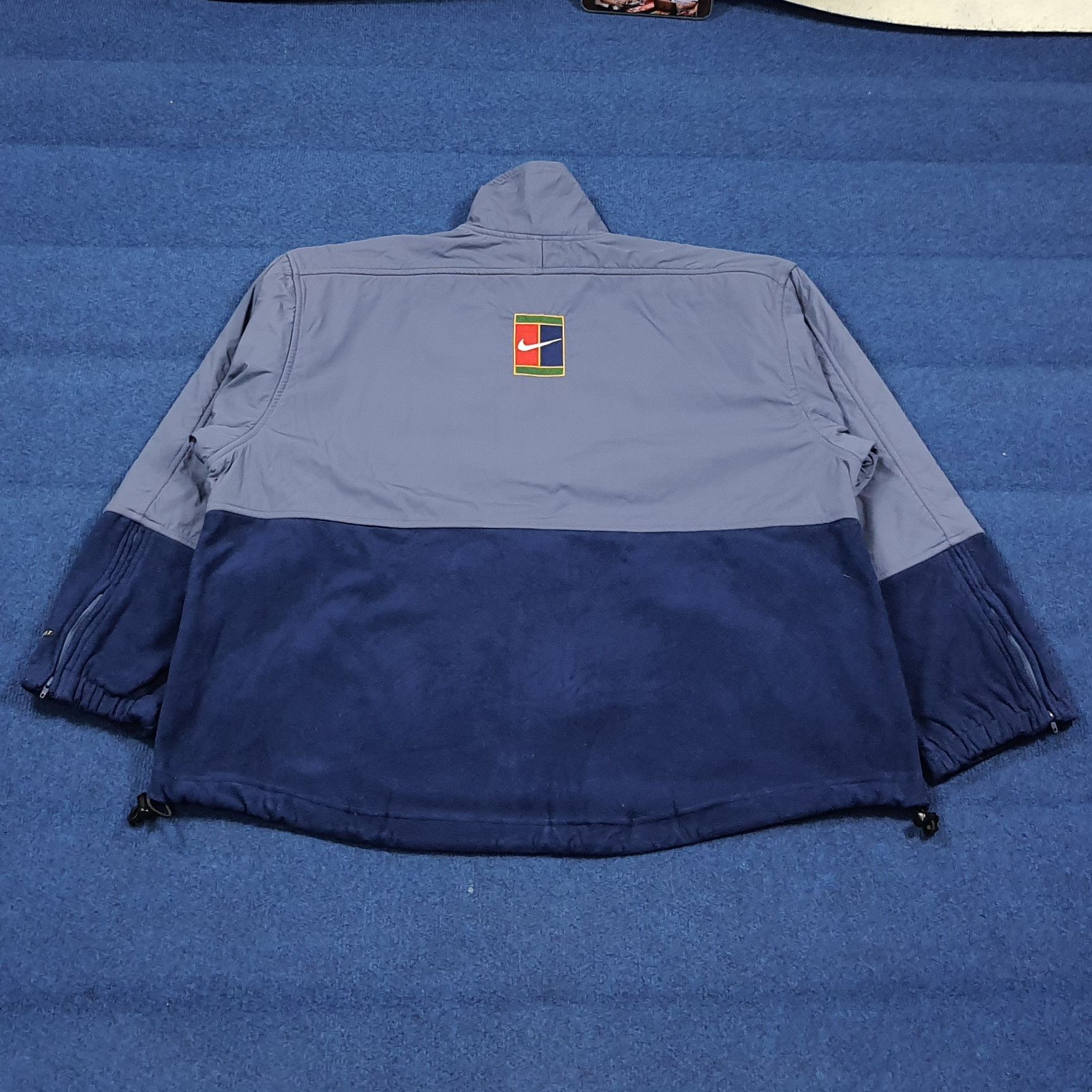 Nike Vintage 90s Nike Challenge Court Fleece Jacket C287N33 Size US L / EU 52-54 / 3 - 1 Thumbnail