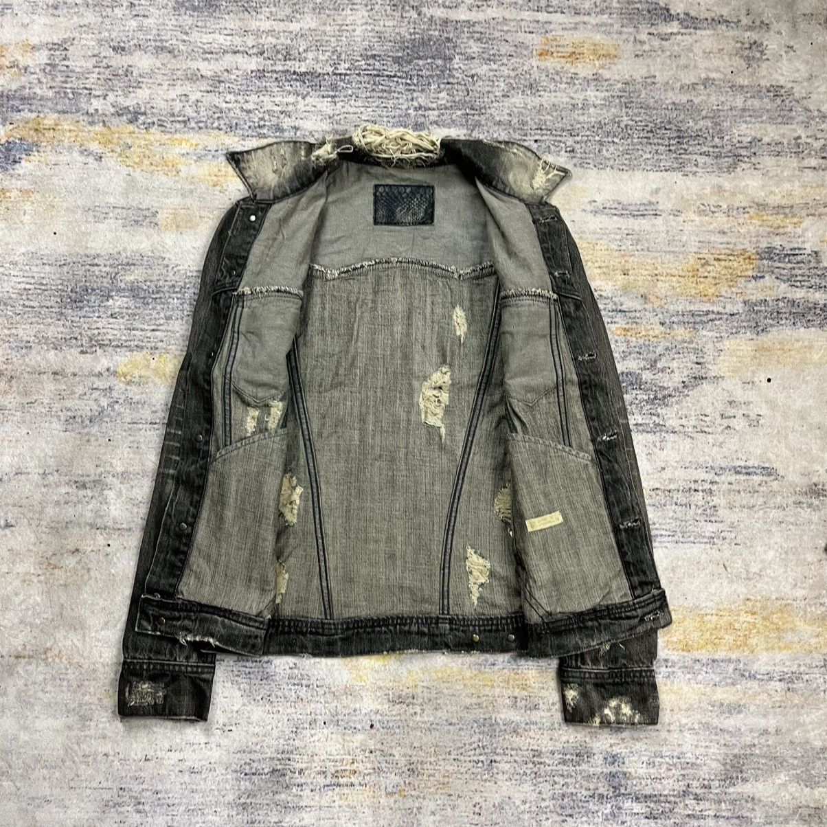 Japanese Brand 2000s GOA - Distressed Denim Jacket Size US M / EU 48-50 / 2 - 12 Thumbnail