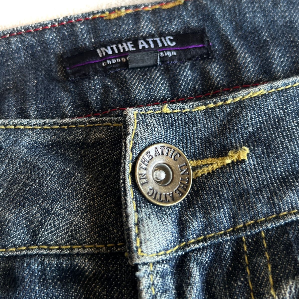If Six Was Nine In The Attic Washed denim 2000s Size US 37 - 5 Thumbnail