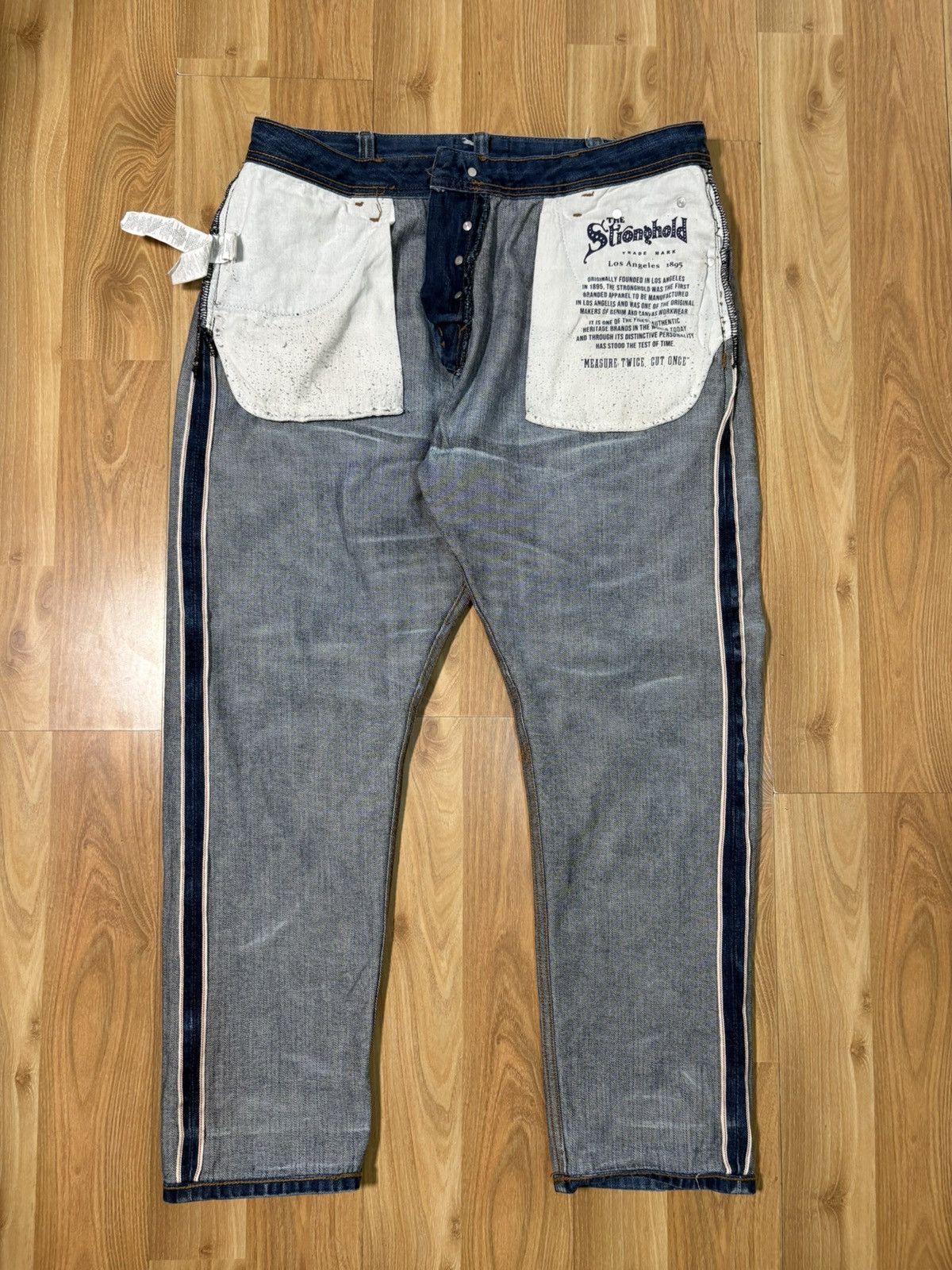 The Stronghold Vintage The Stronghold Los Angeles Selvedge Denim Jeans Size US 38 / EU 54 - 3 Thumbnail