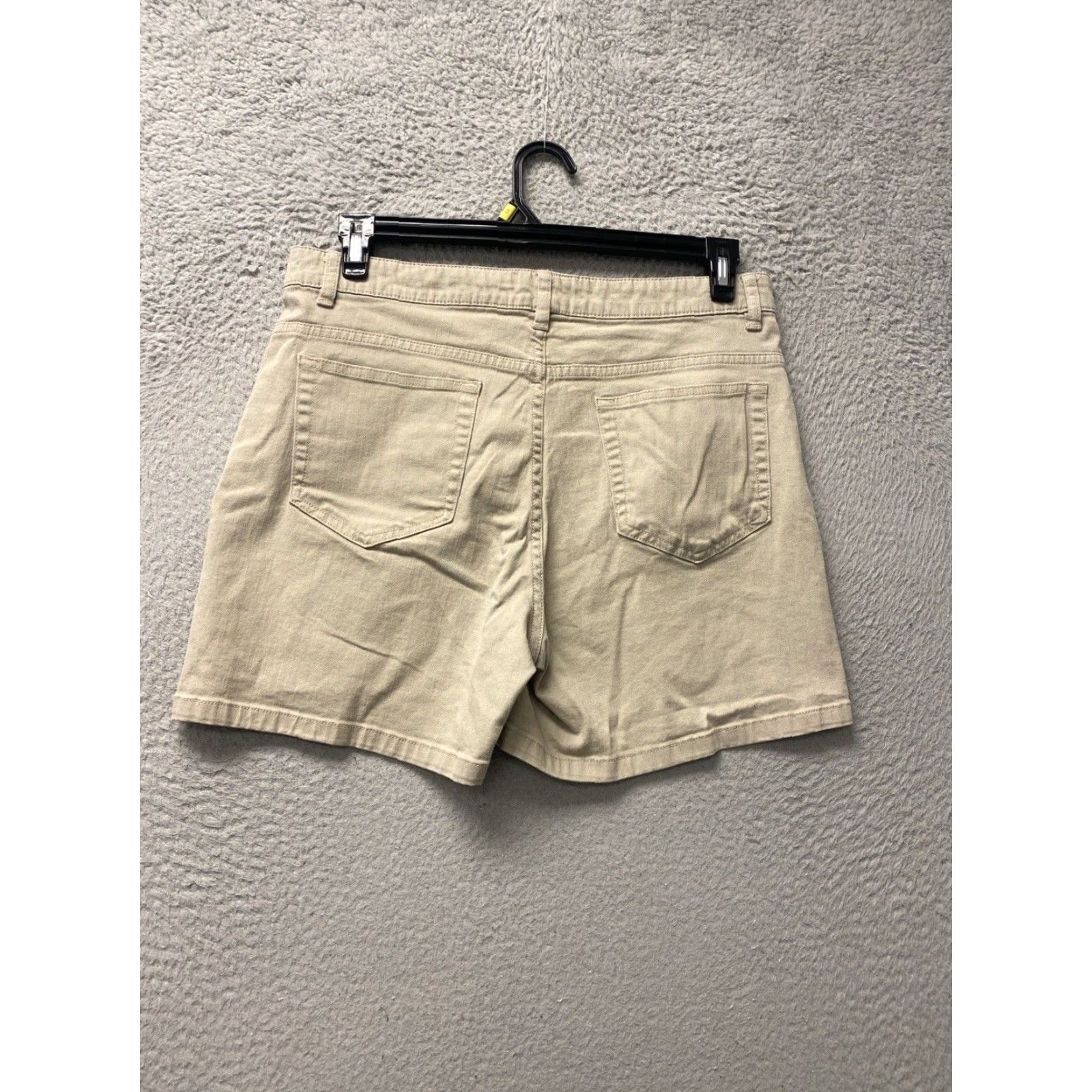 Lee VINTAGE Lee Womens Shorts Size 14 Cotton Chino Mid Rise Gray Casual Activewear Size 36" / US 14 / IT 50 - 4 Thumbnail