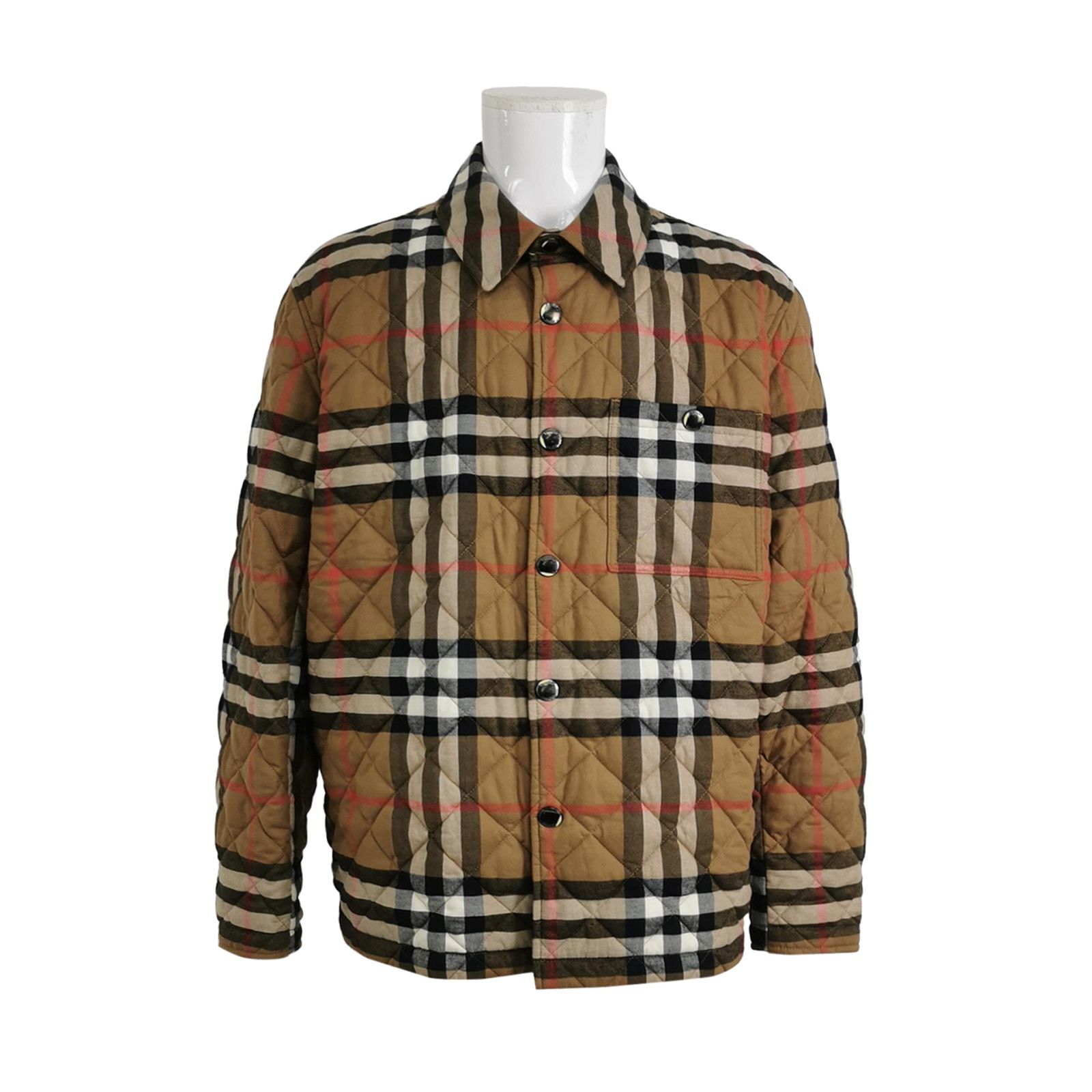 Burberry Burberry Check Quilted Cotton Jacket XL Size US XL / EU 56 / 4 - 1 Thumbnail