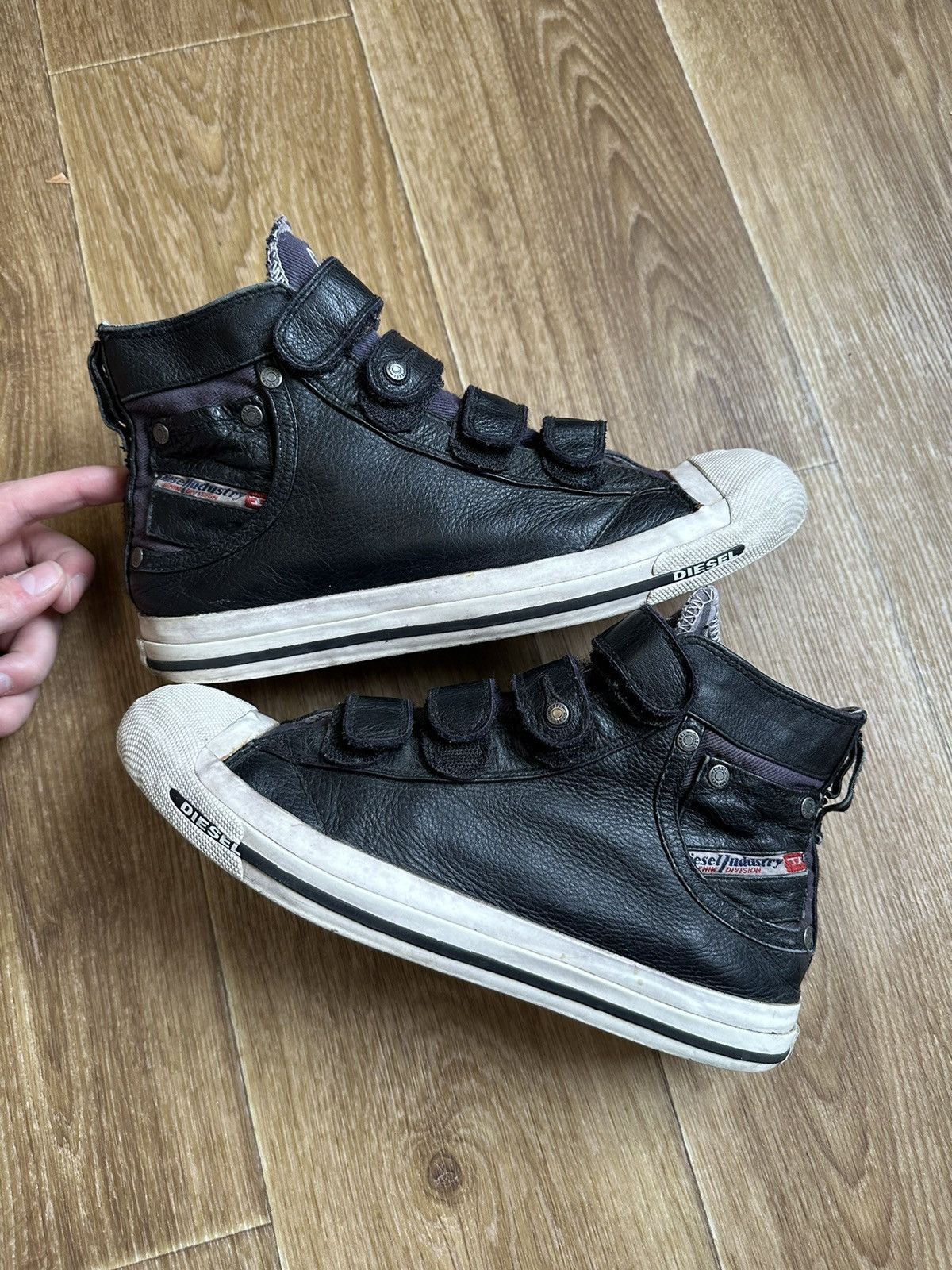Diesel Diesel Leather high shoes Size US 10 / IT 40 - 1 Thumbnail