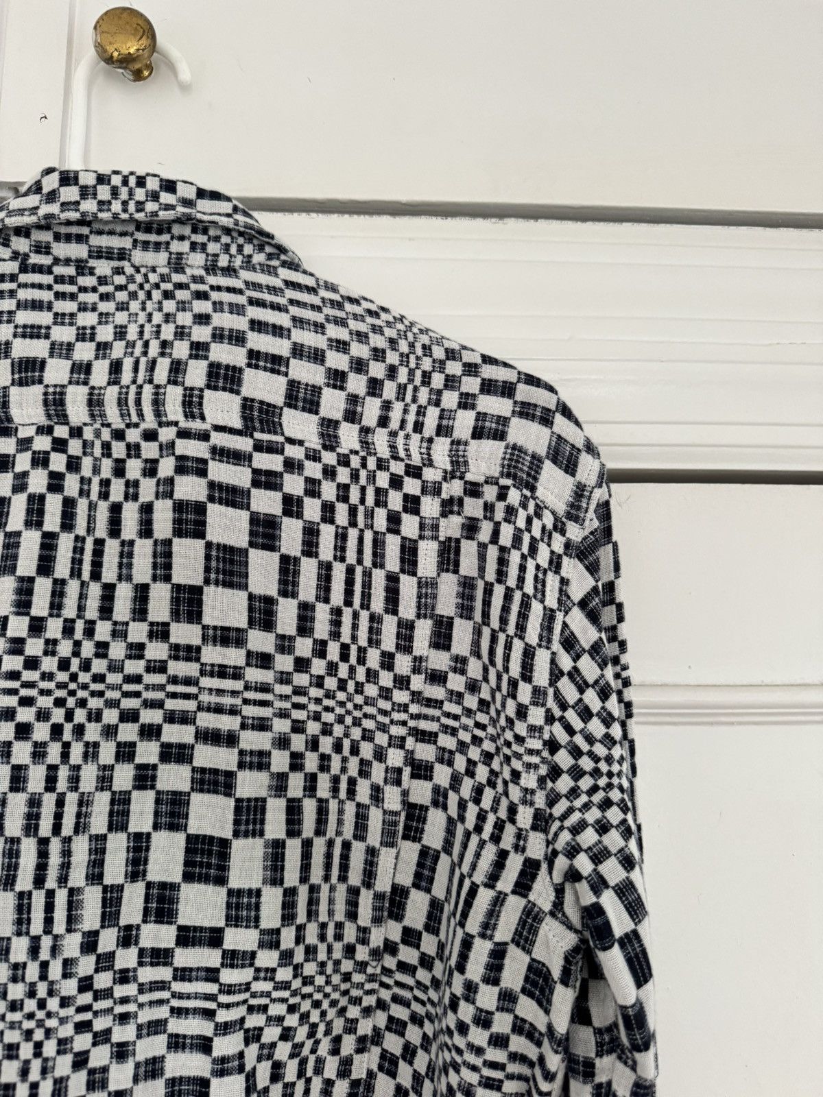 Corridor Corridor High Focus Check Long Sleeve Small White Navy Size US XS / EU 42 / 0 - 8 Thumbnail