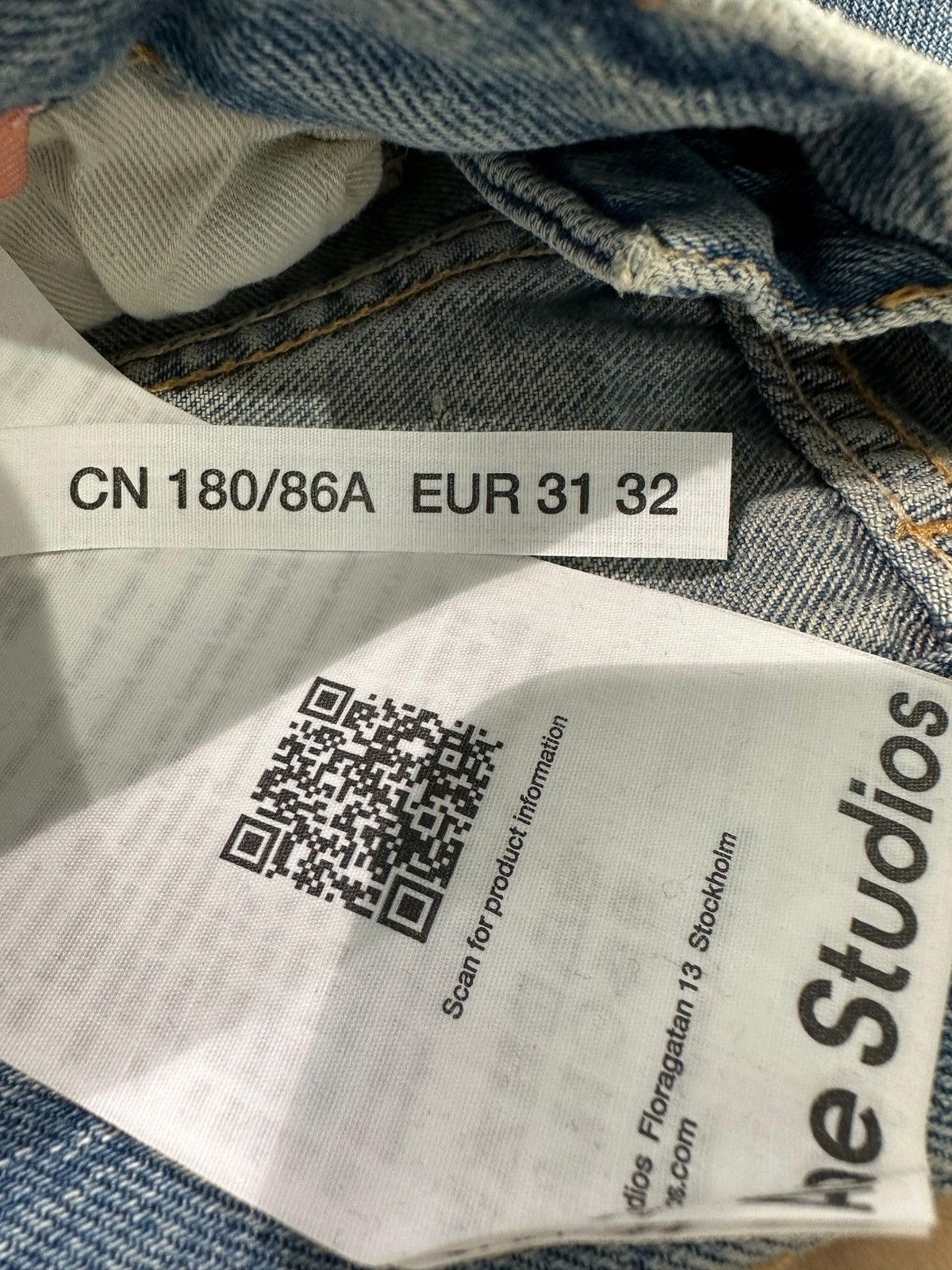 Acne Studios ACNE STUDIOS - 2021M Trafalgar Light Blue Size US 31 - 5 Thumbnail