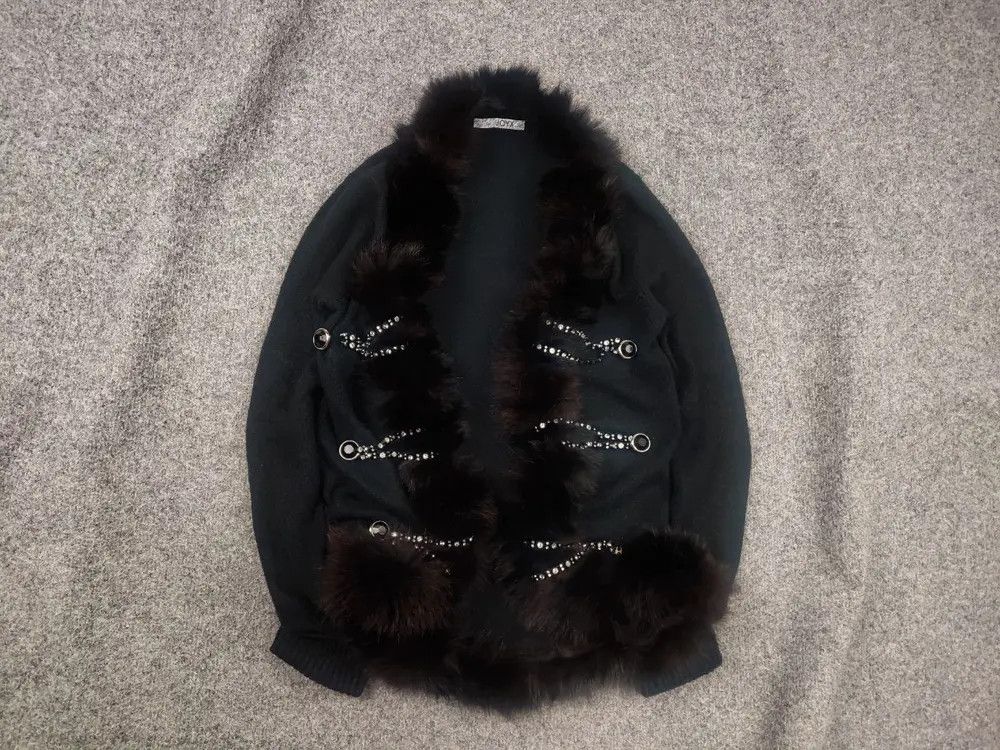 If Six Was Nine Vintage Y2K Grunge cardigan fur chains if six was nine Size L / US 10 / IT 46 - 1 Thumbnail