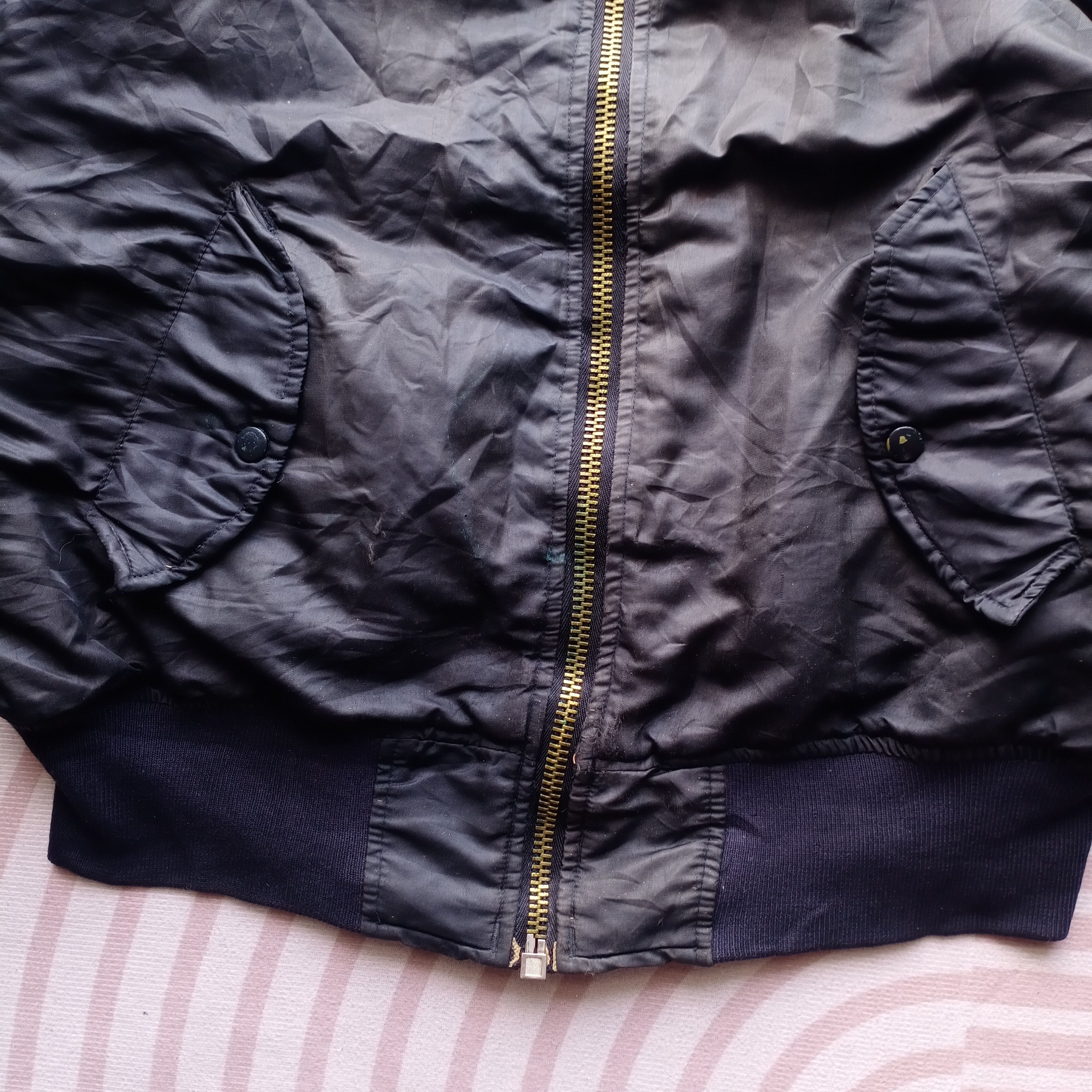Vintage VTG MA-1 (USAF) Flyer's Intermediate Bomber Jacket USA 🇺🇸 Size US L / EU 52-54 / 3 - 5 Thumbnail