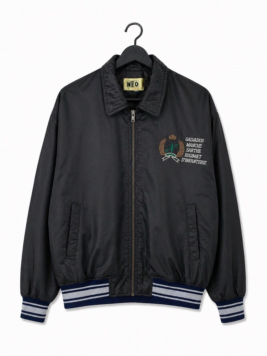 Japanese Brand Vintage Neo Blood Studio Atomic Bowling Team Jacket Black Size US M / EU 48-50 / 2 - 1 Thumbnail