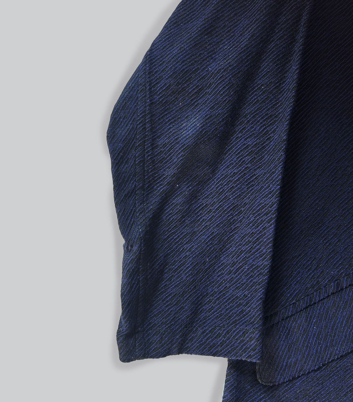 Issey Miyake Tiger Striped Rigid Tonal Blazer Size 42L - 5 Thumbnail