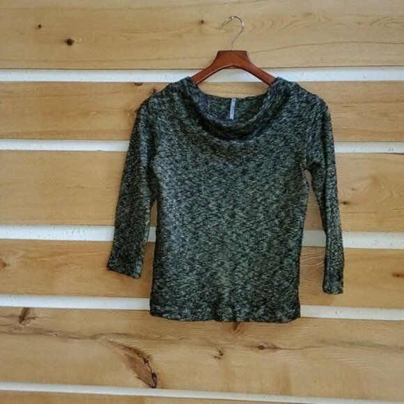 Vintage Blue Canoe Organic Green & Black Tweed Scoop Neck Sz S Sweat Size S / US 4 / IT 40 - 2 Thumbnail