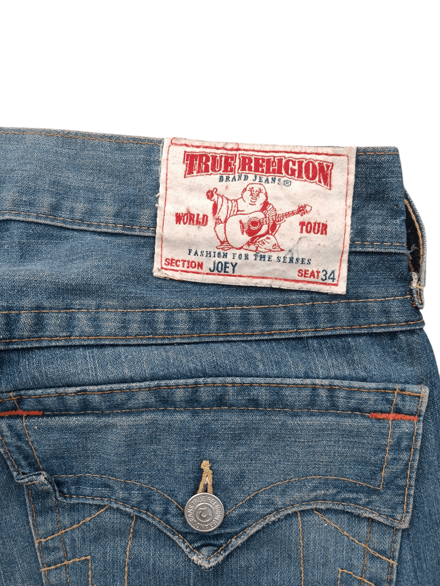 True Religion VINTAGE True Religion Joey Flare Jeans TR026 Size US 34 / EU 50 - 12 Thumbnail