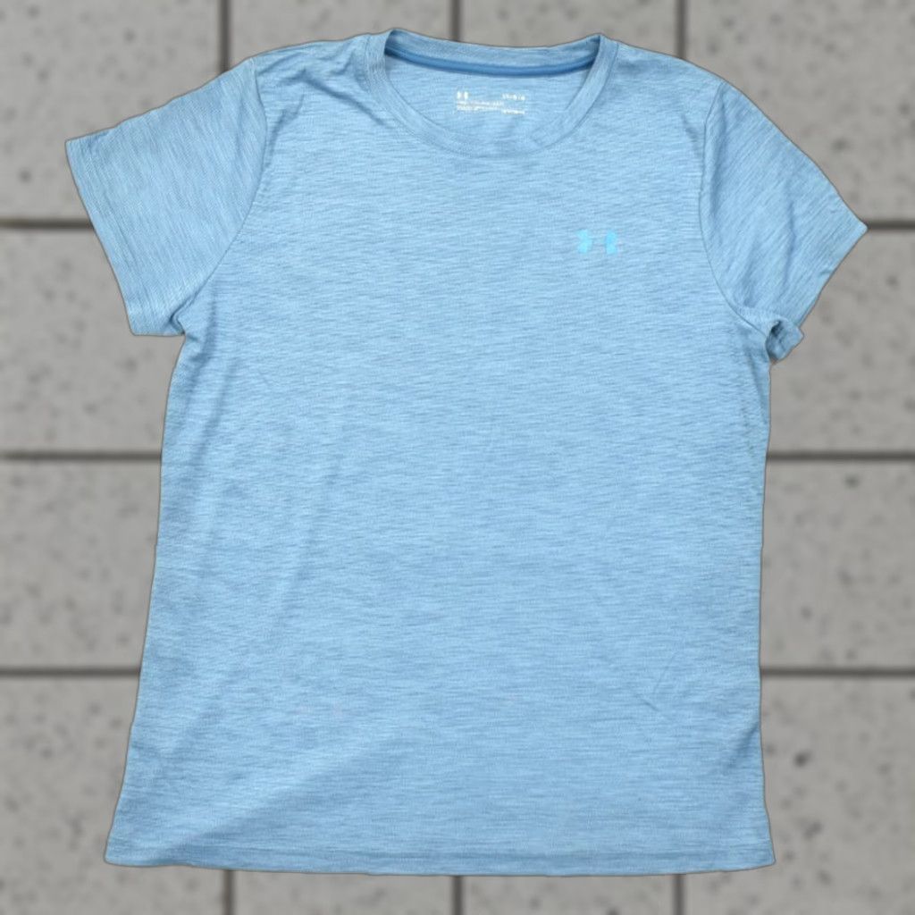 Under Armour Under Armour HeatGear Men's Tee Shirt Blue Marl Loose Fit Size Large Short Sleev Size US L / EU 52-54 / 3 - 1 Thumbnail
