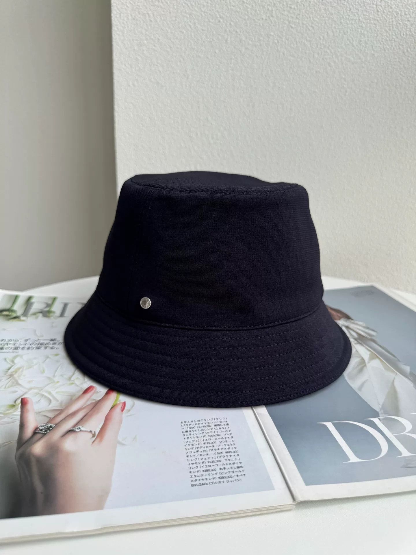Hermes Hermes Navy Blue Bucket Hat Size ONE SIZE - 1 Thumbnail