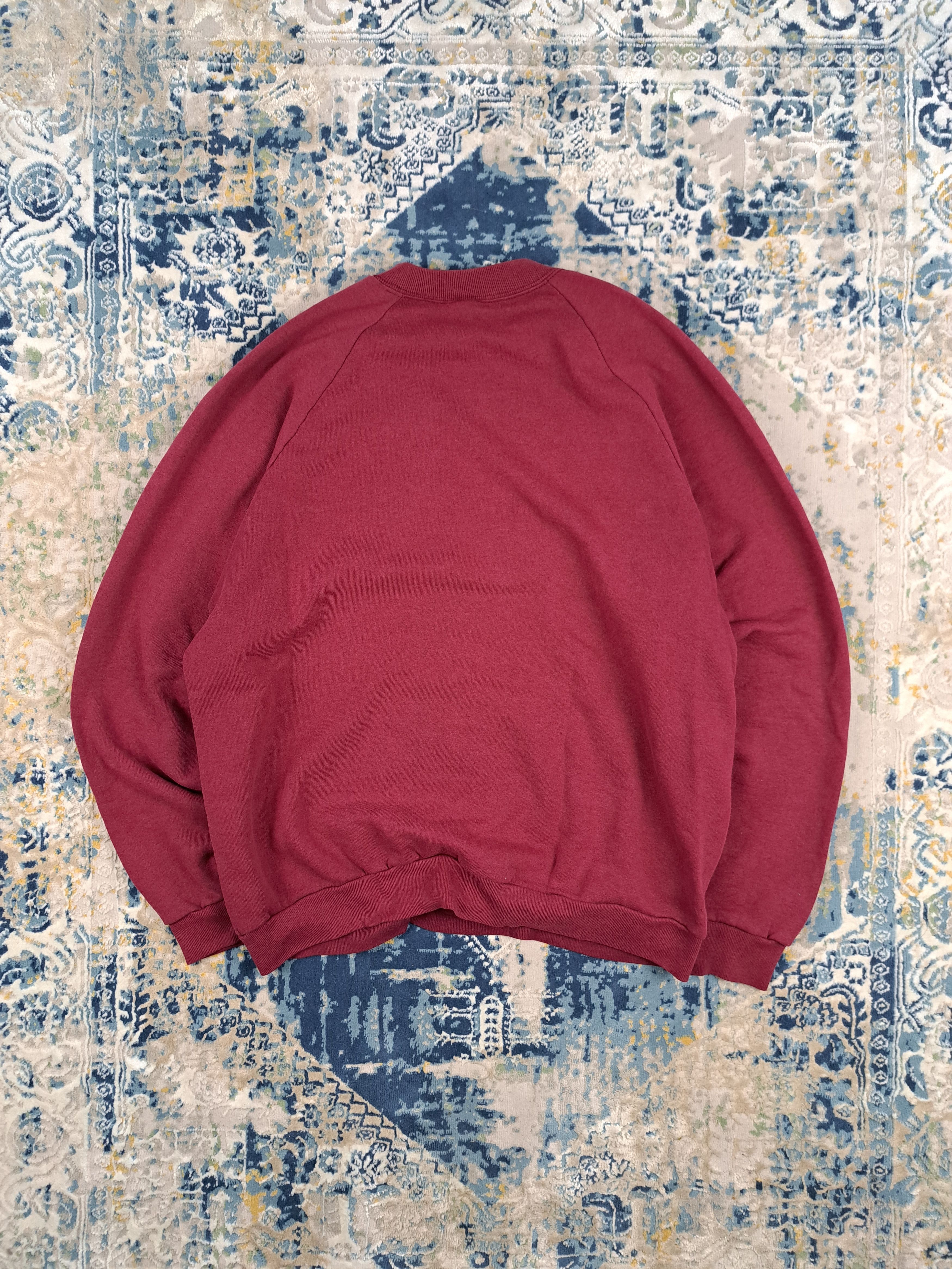 Fruit Of The Loom Vintage 90s Fruit Of The Loom Basic Crewneck Blank Rare Size US L / EU 52-54 / 3 - 3 Thumbnail
