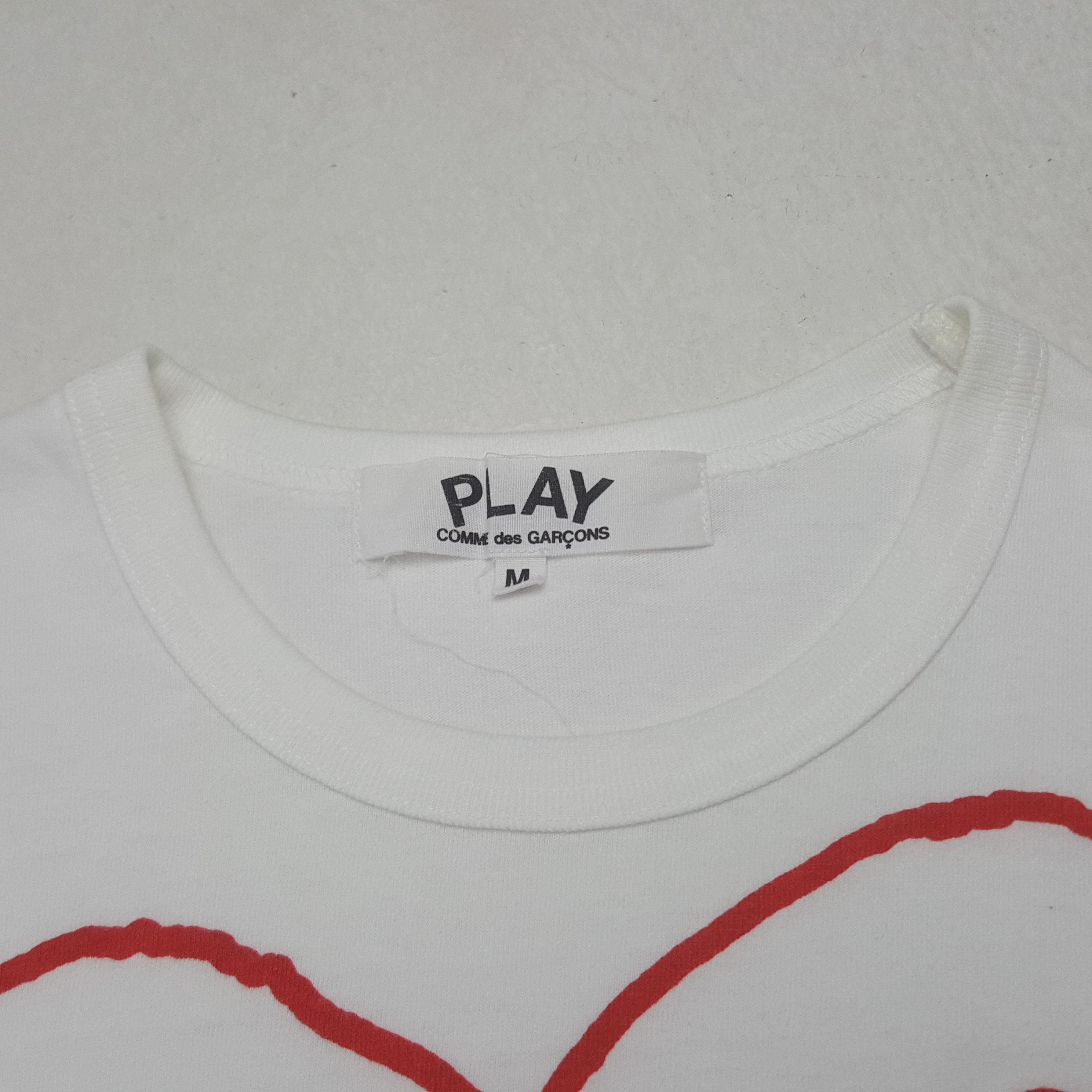 Comme des Garcons PLAY Vintage Comme des Garcons PLAY Women Tshirt Size S / US 4 / IT 40 - 4 Thumbnail