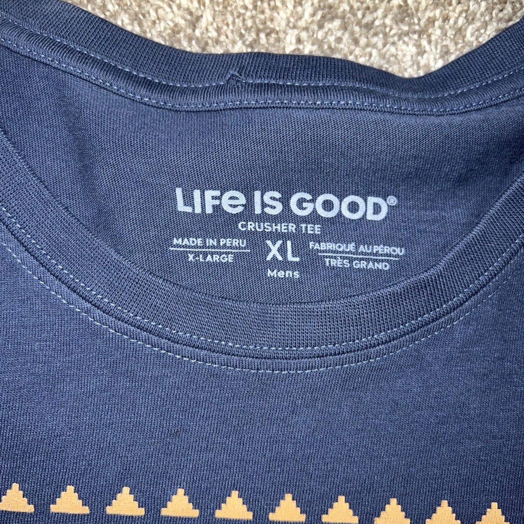Life is Good Life Is Good Crusher T-Shirt Men’s XL Blue Graphic Casual Tee Size US XL / EU 56 / 4 - 3 Thumbnail