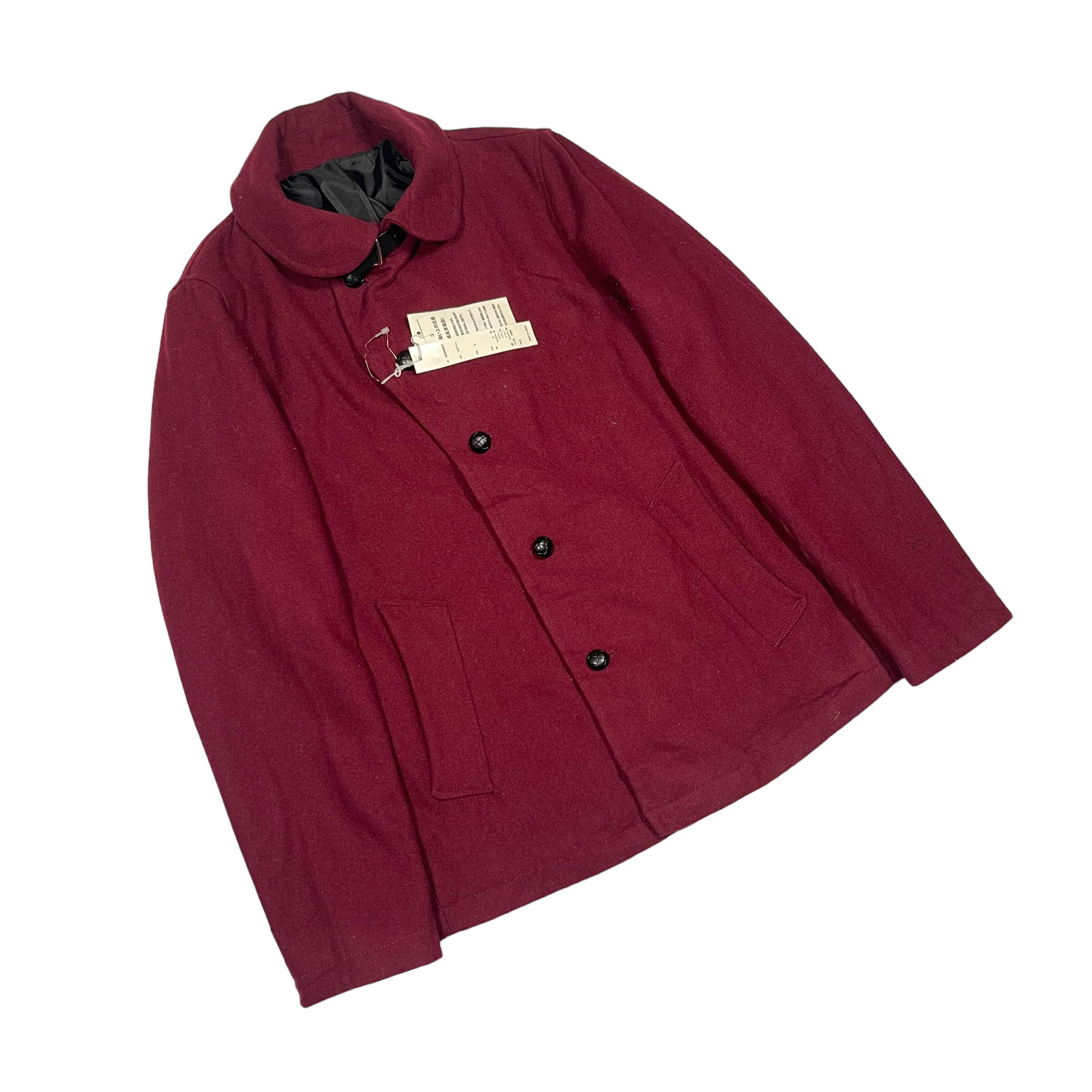 In The Attic × semanticdesign Semantic Design Wool Maroon Minimalist Jacket Size US L / EU 52-54 / 3 - 2 Thumbnail