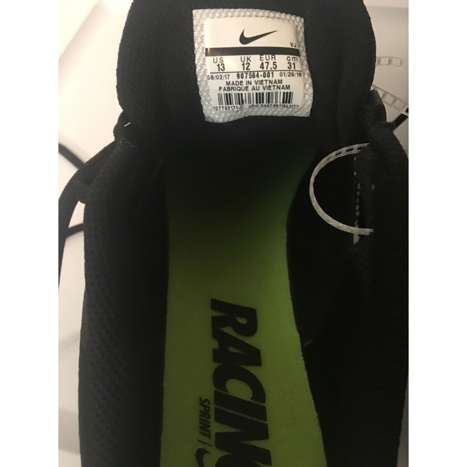 Nike New Nike Men's Sz 13 Zoom Rival S Track Spike 907564 001 Sho Size US 13 / EU 46 - 6 Thumbnail