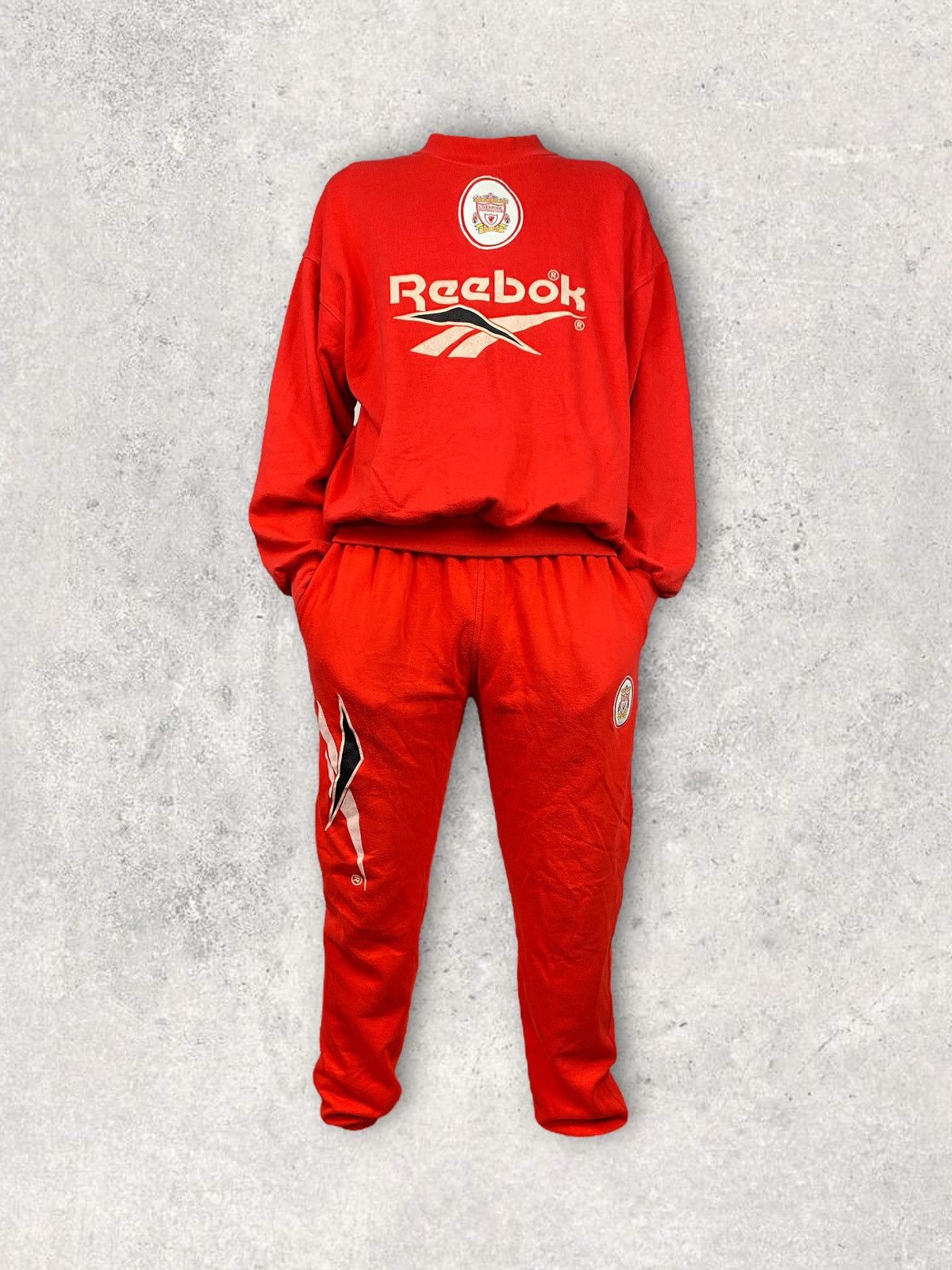 Reebok 90’s Very rare central logo Reebok Liverpool set hoodie pant Size US M / EU 48-50 / 2 - 5 Thumbnail