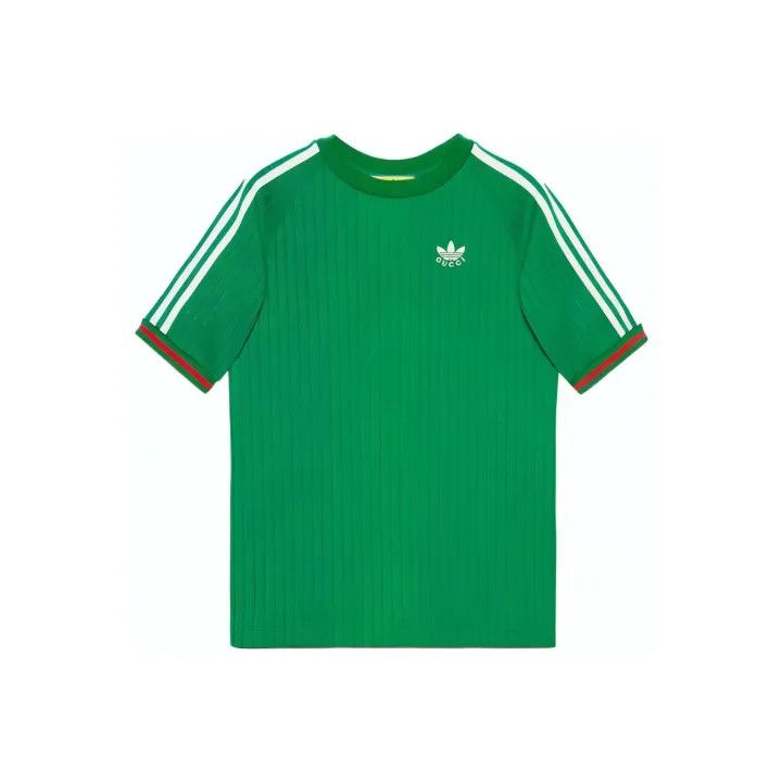 Gucci Gucci x Adidas Striped Short Sleeve T-Shirt Size US S / EU 44-46 / 1 - 1 Thumbnail