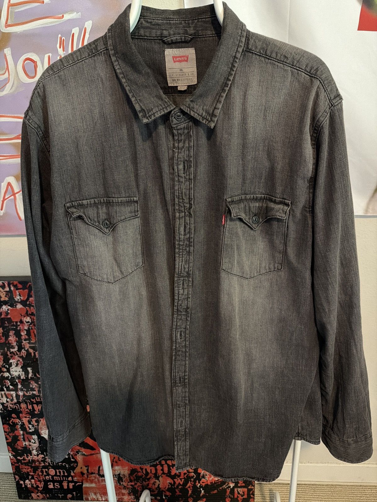 Levi's Levis Denim Shirt Size US XXL / EU 58 / 5 - 1 Thumbnail
