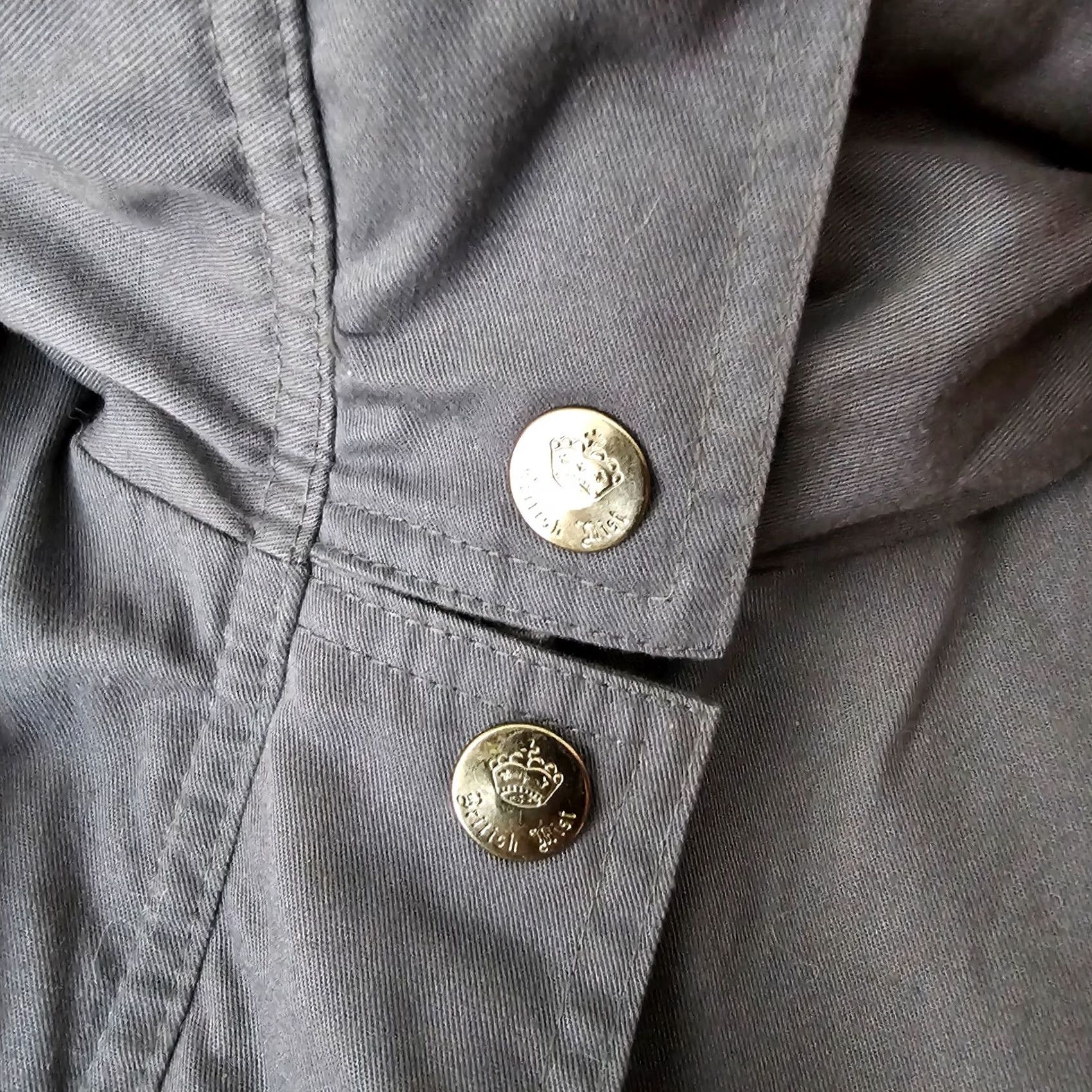 Vintage VINTAGE British Mist Coat Gray M Women 3-in-1 Jacket Wool Lined High Neck Adjustable Waist Shirt Coat Womens Size M / US 6-8 / IT 42-44 - 4 Thumbnail