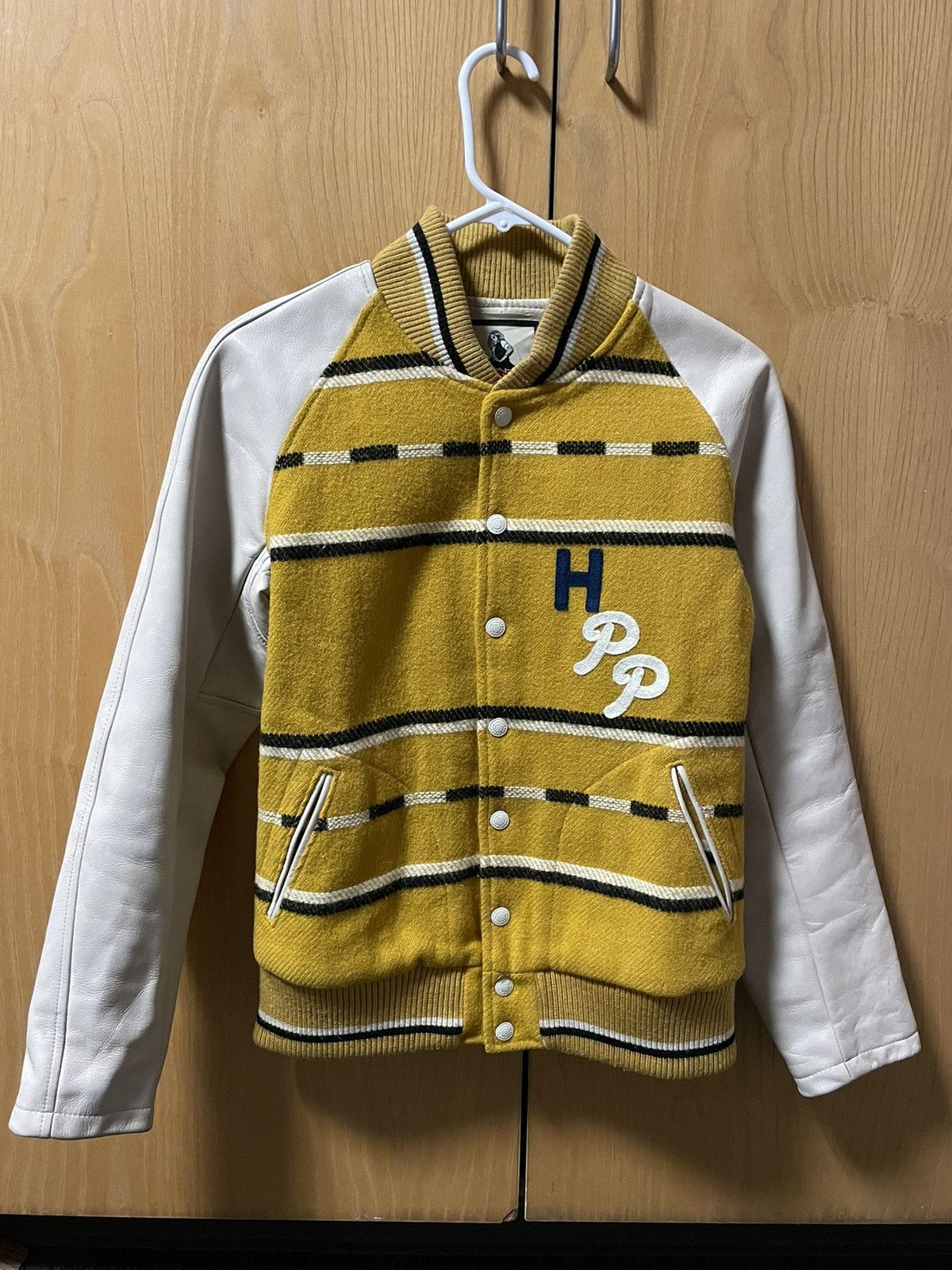 image of Hysteric Glamour Varsity Jacket in Yellow, Men's (Size Small)