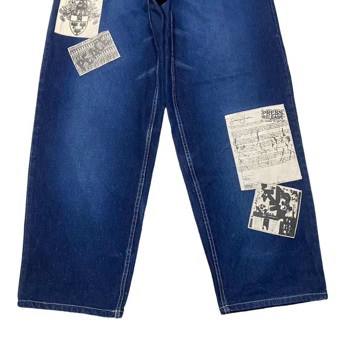 Sean John Vintage Y2K Sean John Denim Baggy Jeans Patchwork Size US 32 / EU 48 - 7 Thumbnail