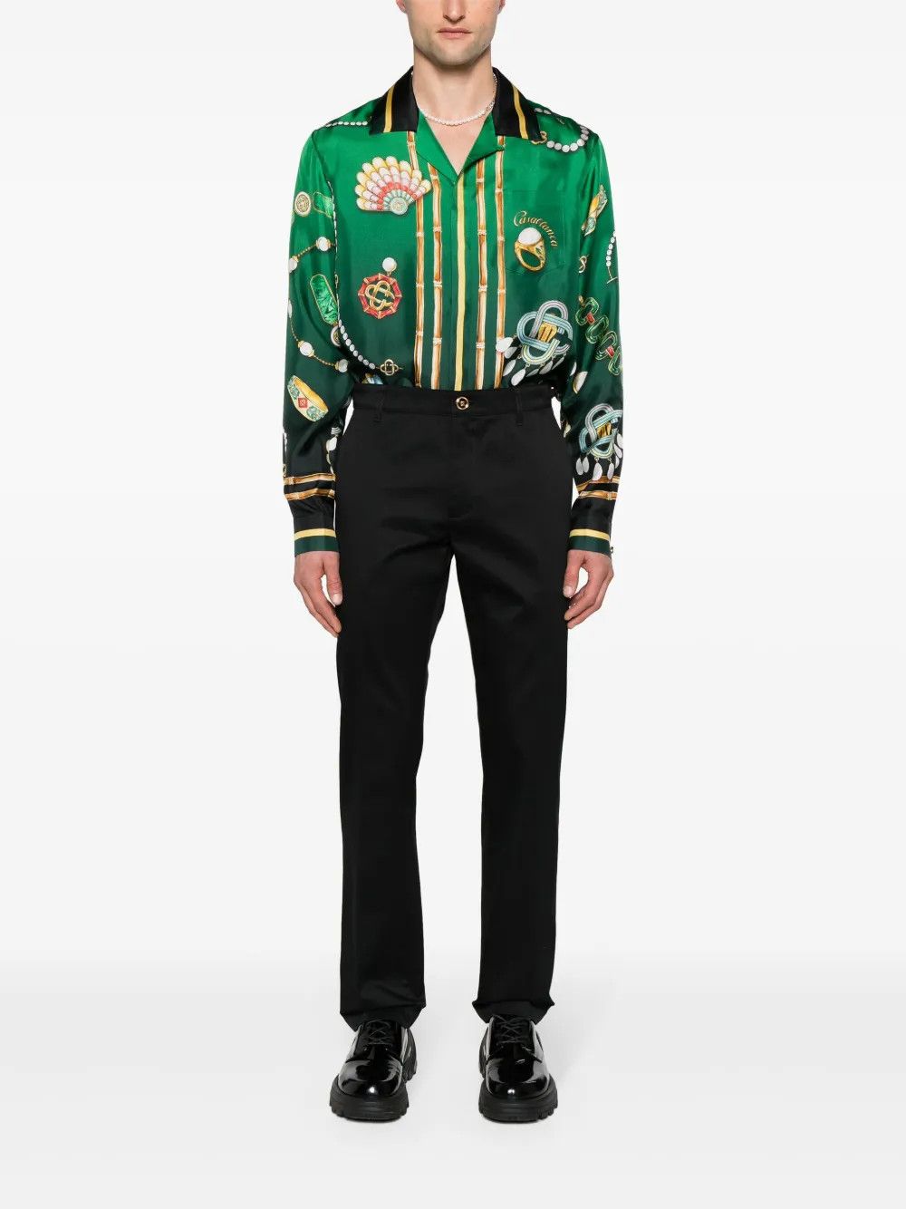Versace o1y0425 Logo Casual Pant in Black Size US 32 / EU 48 - 5 Thumbnail